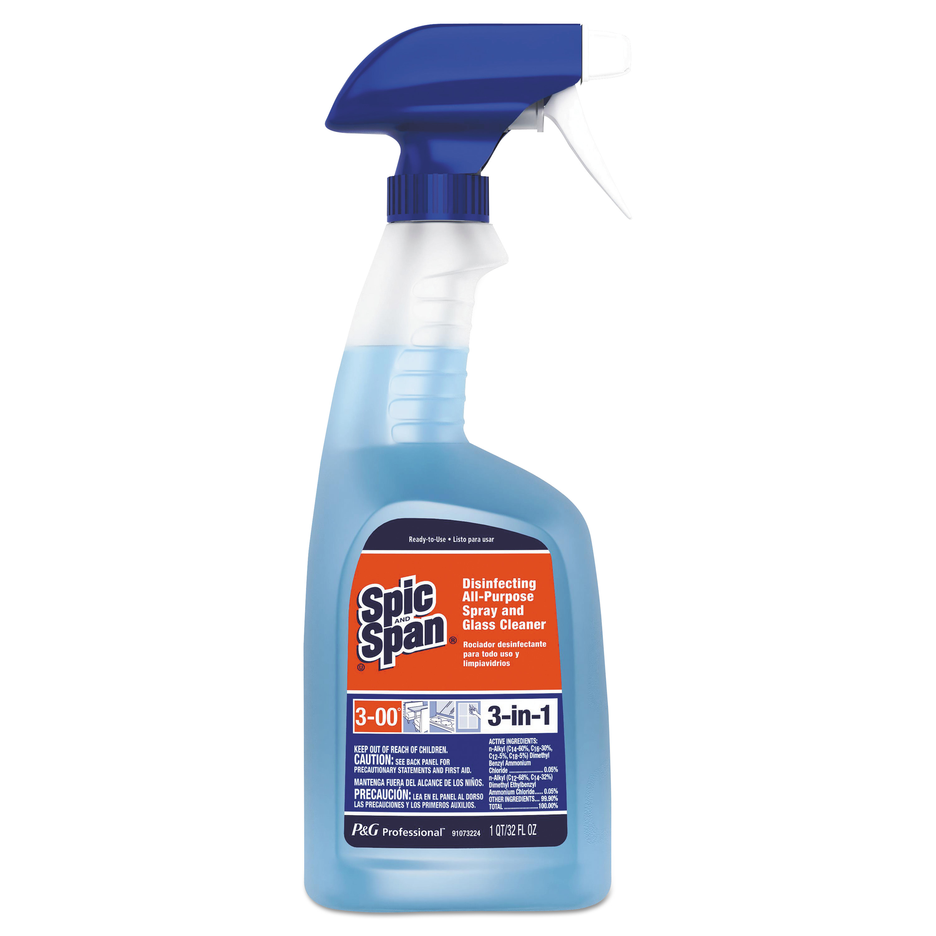  Spic and Span 58775 Disinfecting All-Purpose Cleaner, Fresh Scent, 32 oz Spray Bottle, 8/CT (PGC58775CT) 