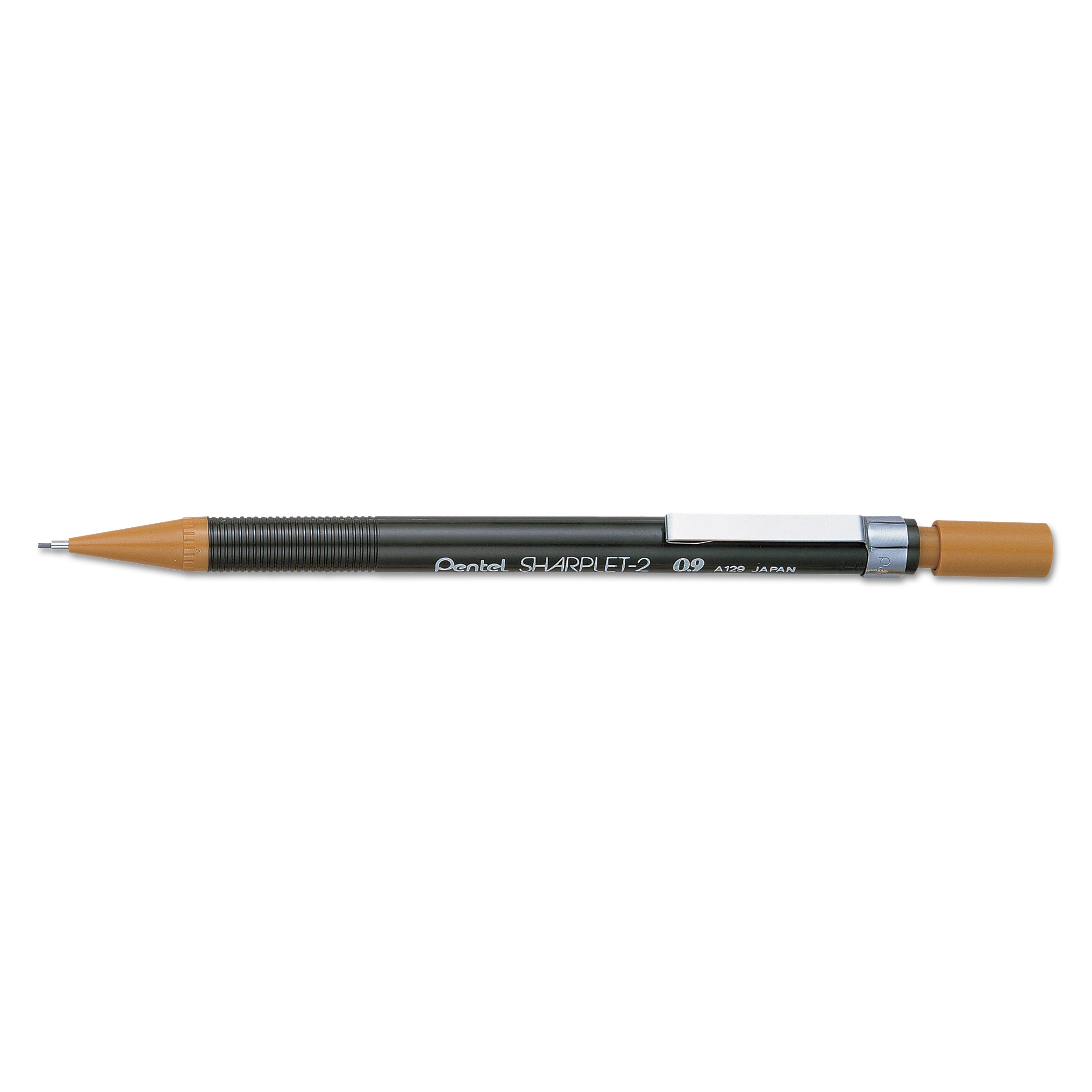  Pentel A129E Sharplet-2 Mechanical Pencil, 0.9 mm, HB (#2.5), Black Lead, Brown Barrel (PENA129E) 