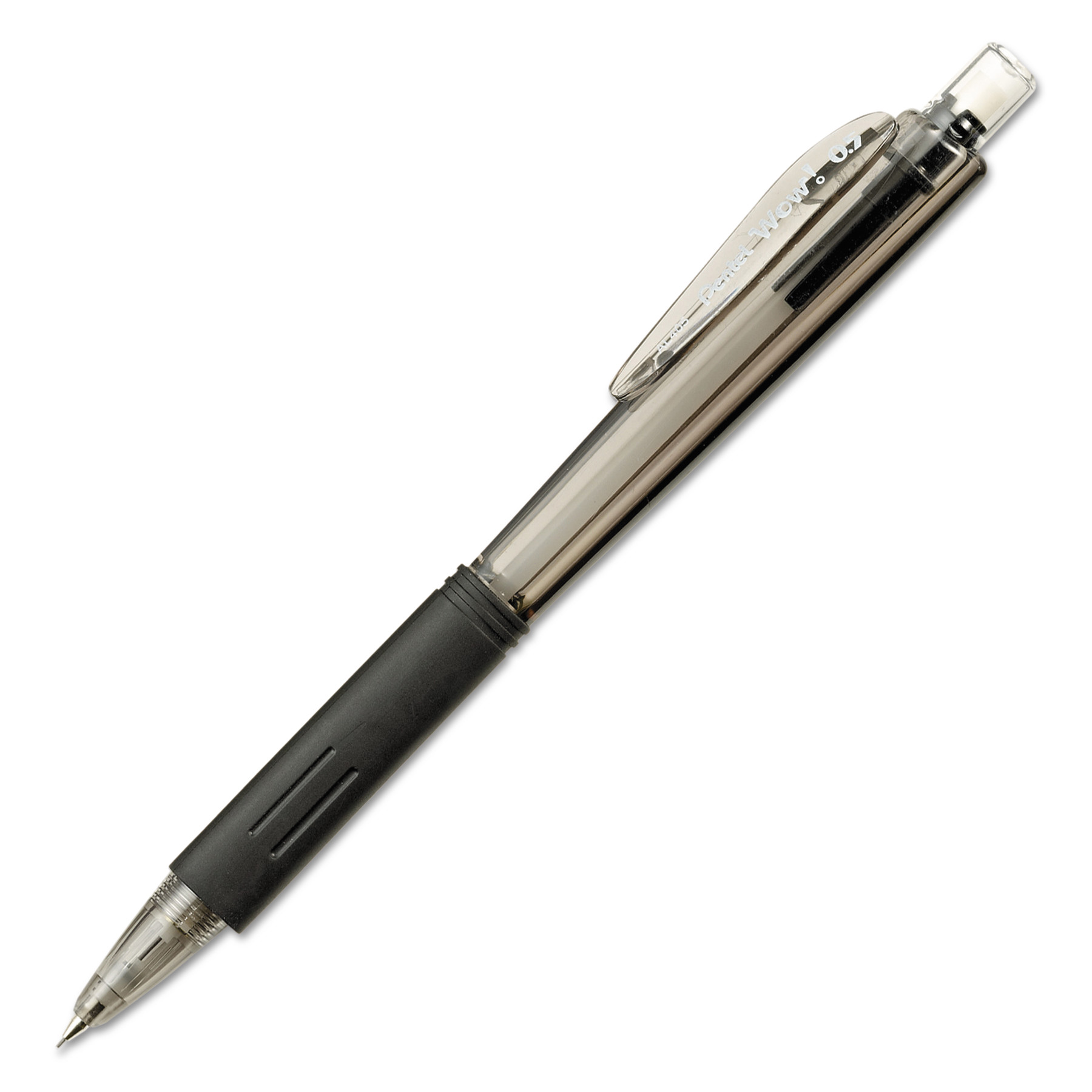  Pentel AL405A Wow! Pencils, 0.5 mm, HB (#2.5), Black Lead, Black Barrel (PENAL405A) 