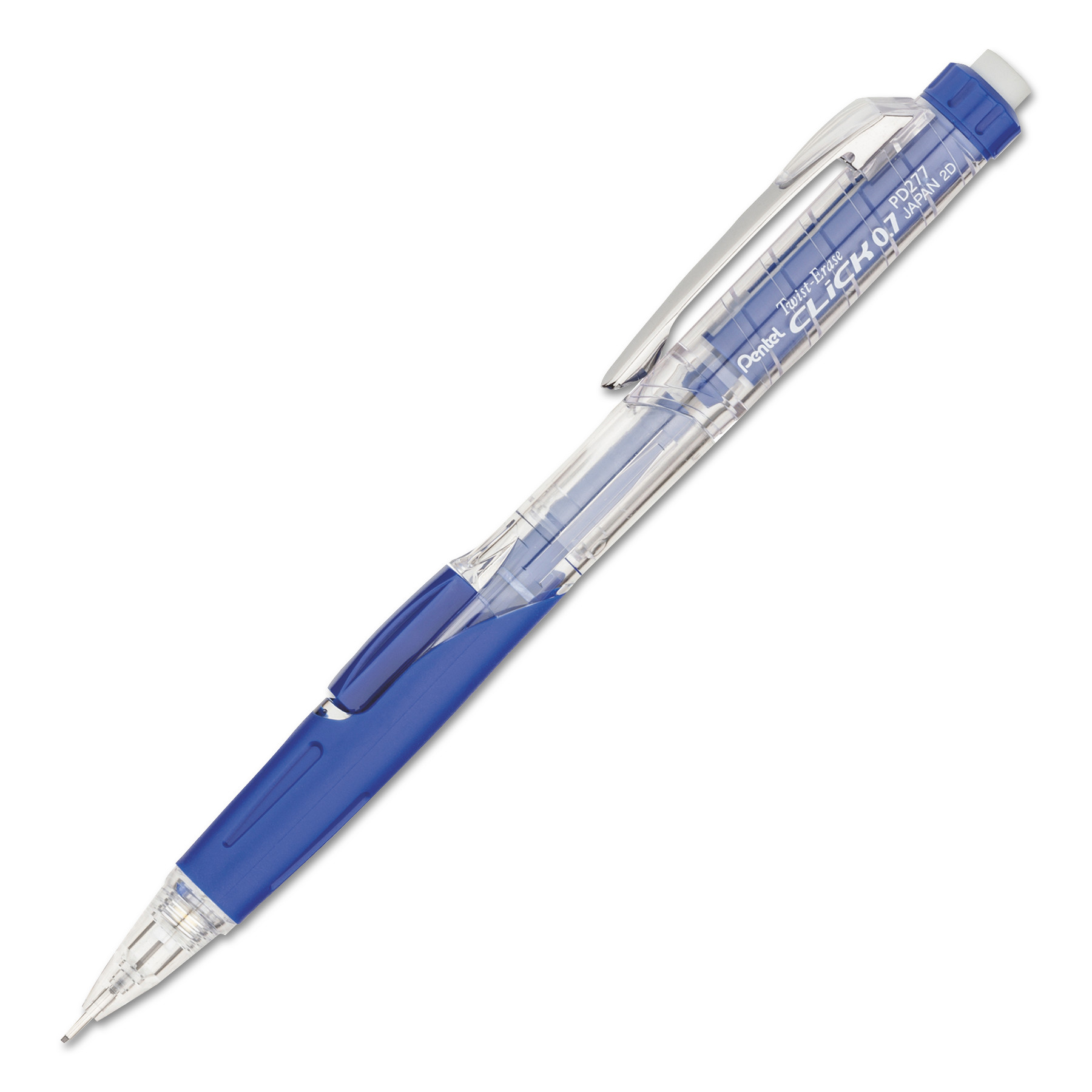  Pentel PD277TC Twist-Erase CLICK Mechanical Pencil, 0.7 mm, HB (#2.5), Black Lead, Blue Barrel (PENPD277TC) 