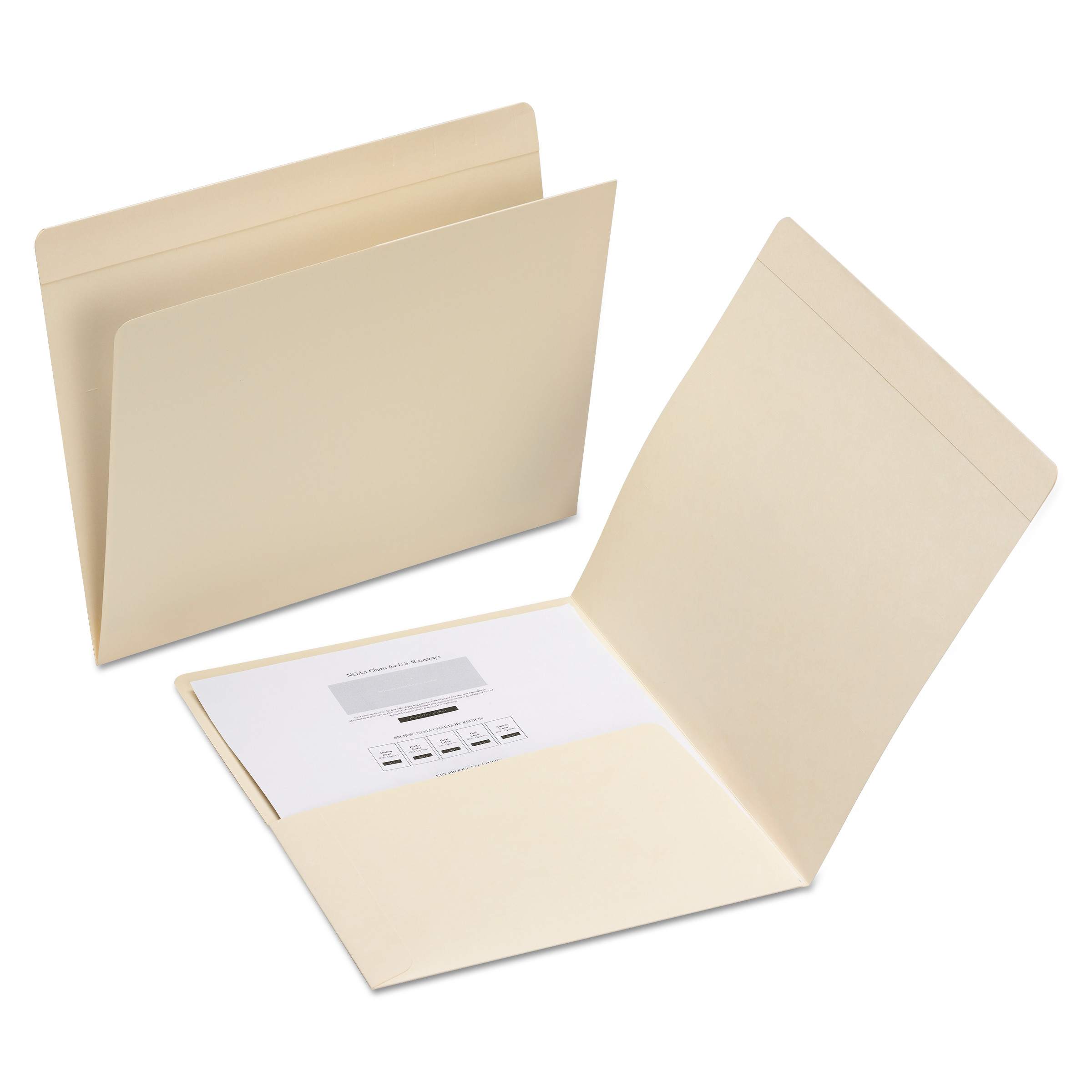  Smead 10315 Top Tab File Folders with Inside Pocket, Straight Tab, Letter Size, Manila, 50/Box (SMD10315) 