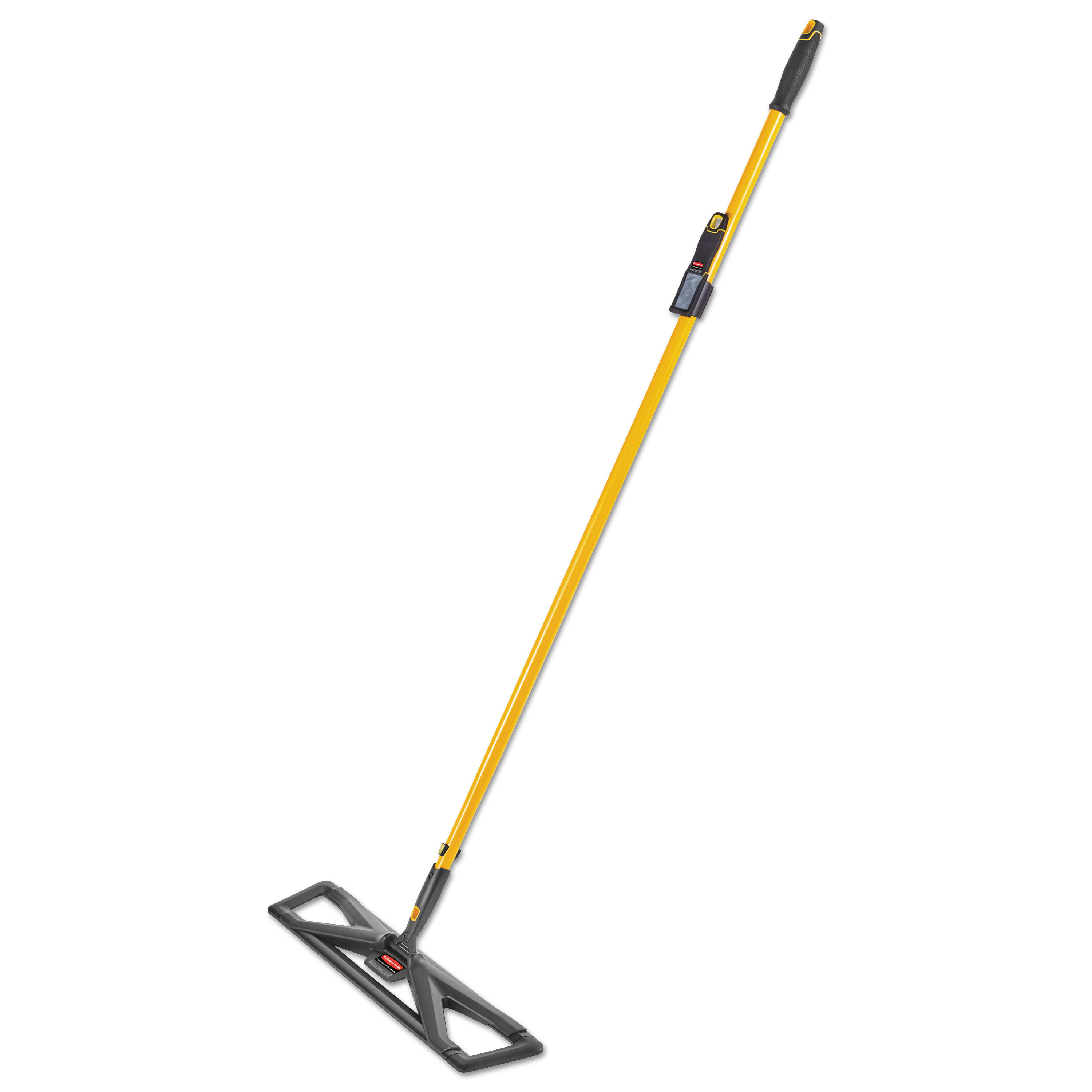  Rubbermaid Commercial 2018808 Maximizer Dust Mop Frame with Handle and Scraper, 24 x 5.5, Yellow/Black (RCP2018808) 