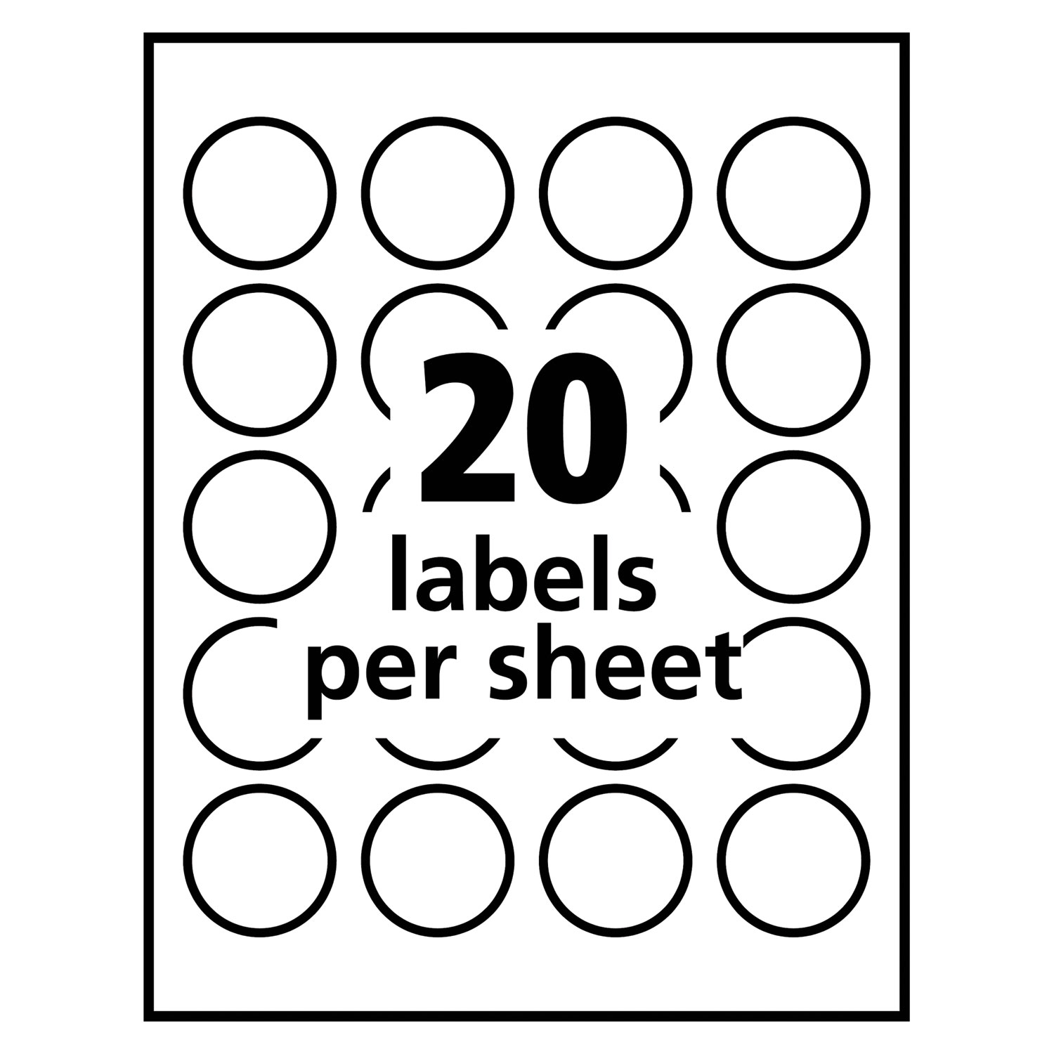 round print to the edge labels with surefeed and easypeel 1 67 dia glossy clear 500 pk nifty concept