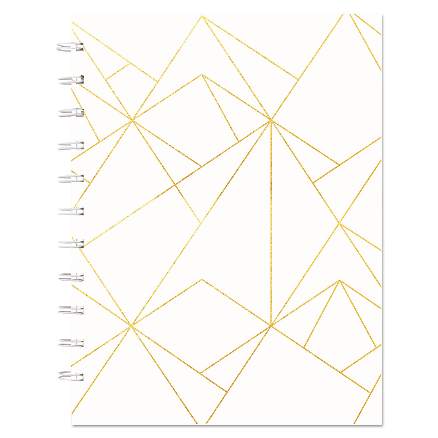 Gold Collection Weekly/Monthly Planner, 11 x 9 3/5, White and Gold, 2019