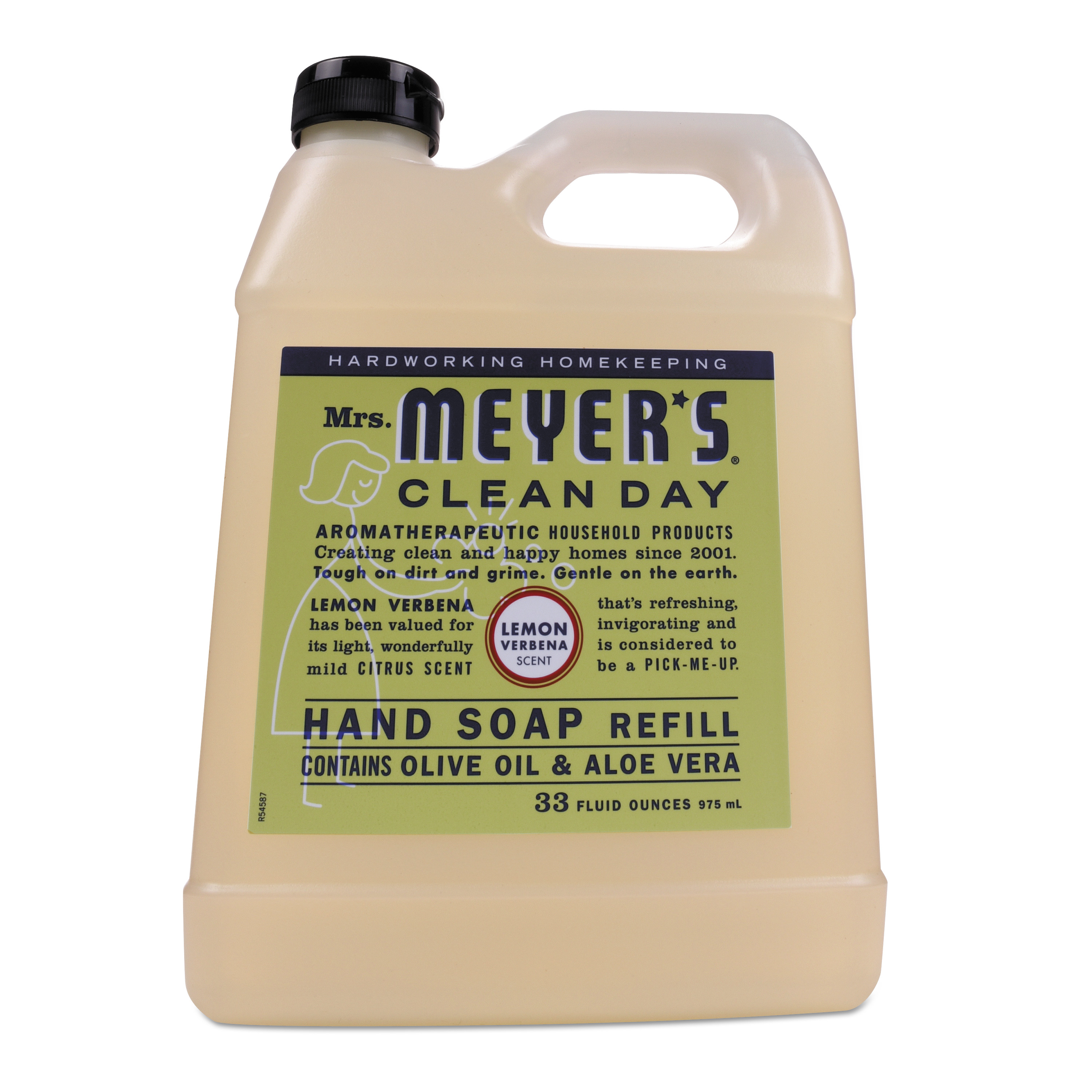  Mrs. Meyer's 651327 Clean Day Liquid Hand Soap Refill, Lemon Verbena, 33 oz (SJN651327EA) 