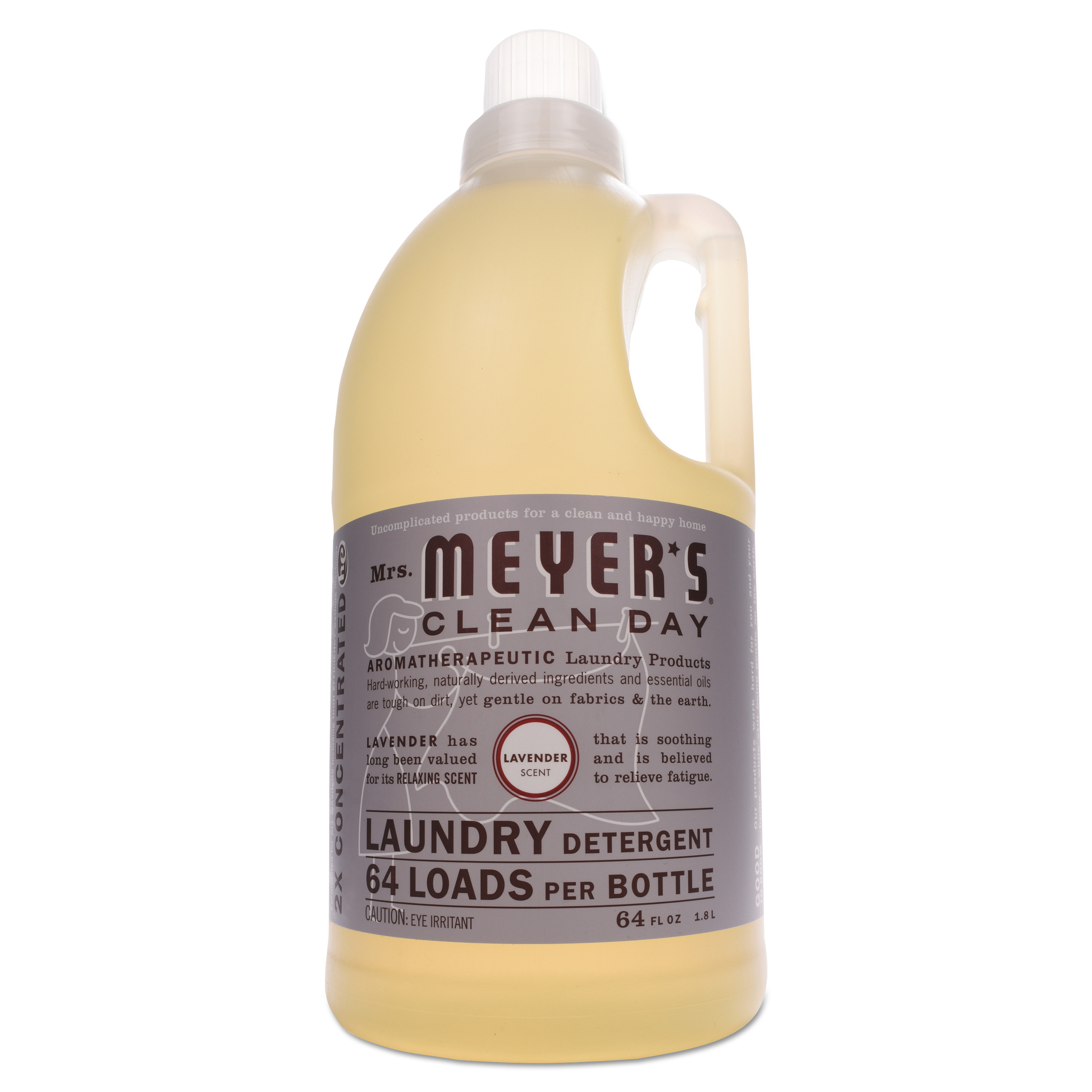  Mrs. Meyer's 651367 Liquid Laundry Detergent, Lavender Scent, 64 oz Bottle (SJN651367EA) 
