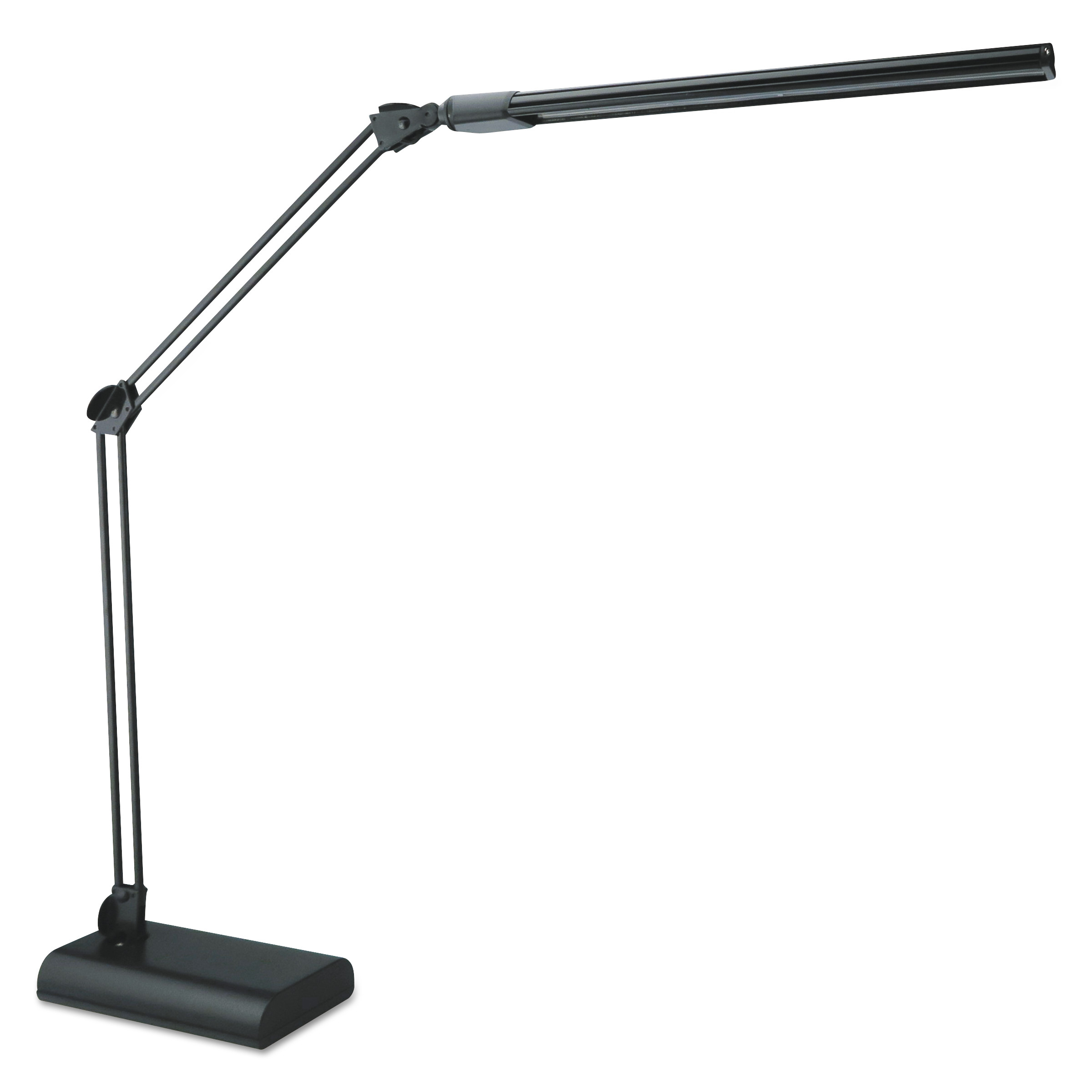  Alera ALELED908B Adjustable LED Desk Lamp, 3.25w x 6d x 21.5h, Black (ALELED908B) 