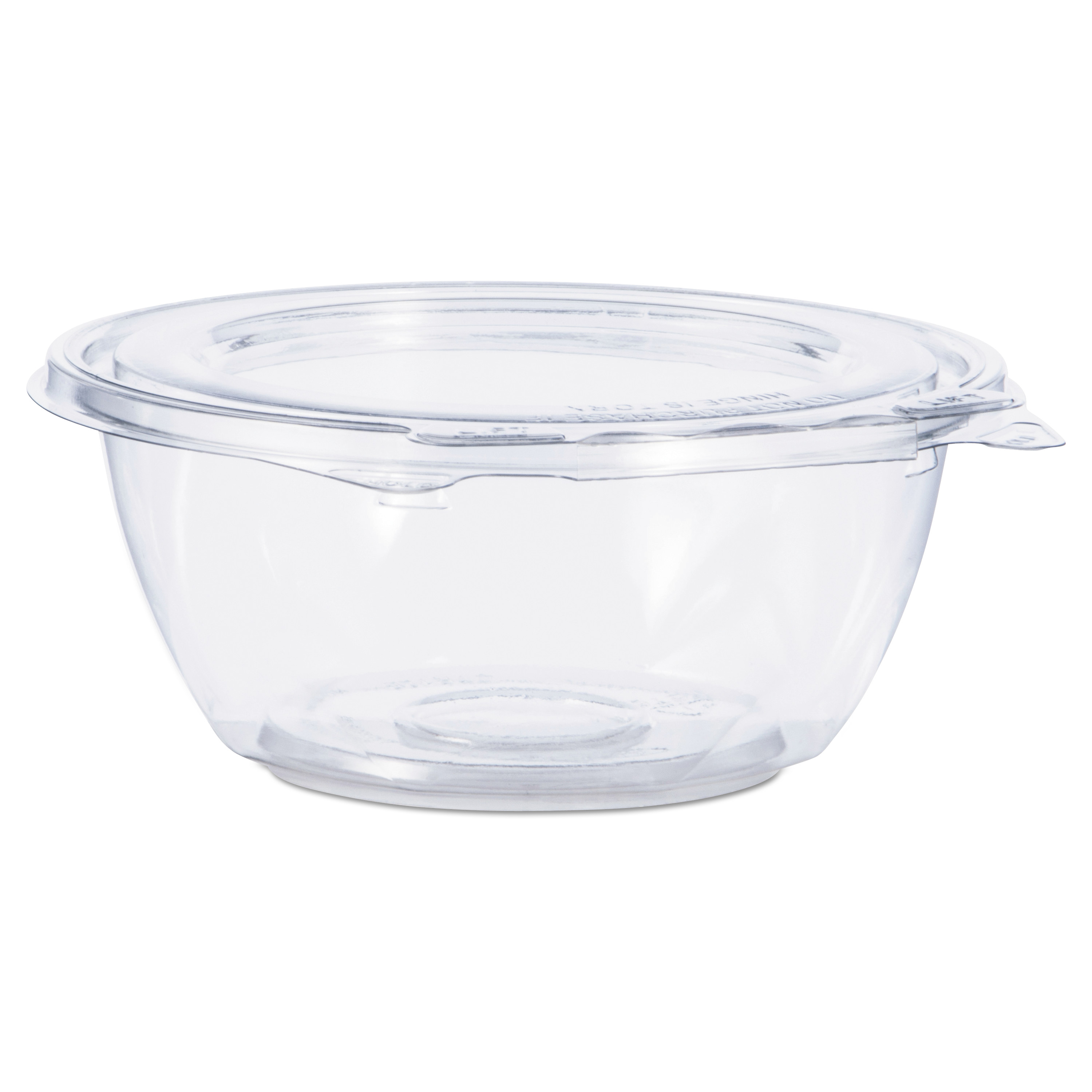  Dart CTR12BF Tamper-Resistant, Tamper-Evident Bowls with Flat Lid, 12 oz, Clear, 240/Carton (DCCCTR12BF) 