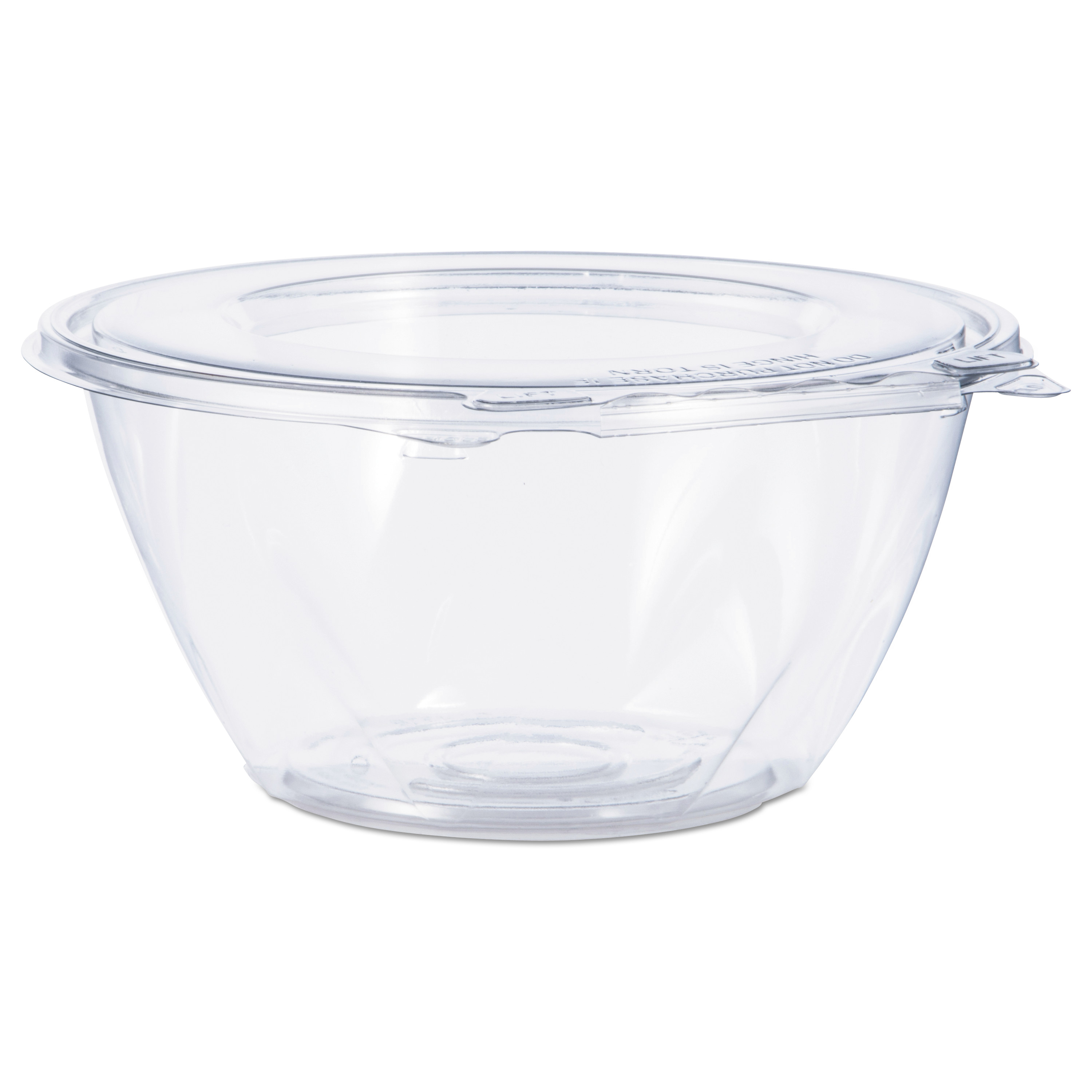  Dart CTR32BF Tamper-Resistant, Tamper-Evident Bowls with Flat Lid, 32 oz, Clear, 150/Carton (DCCCTR32BF) 
