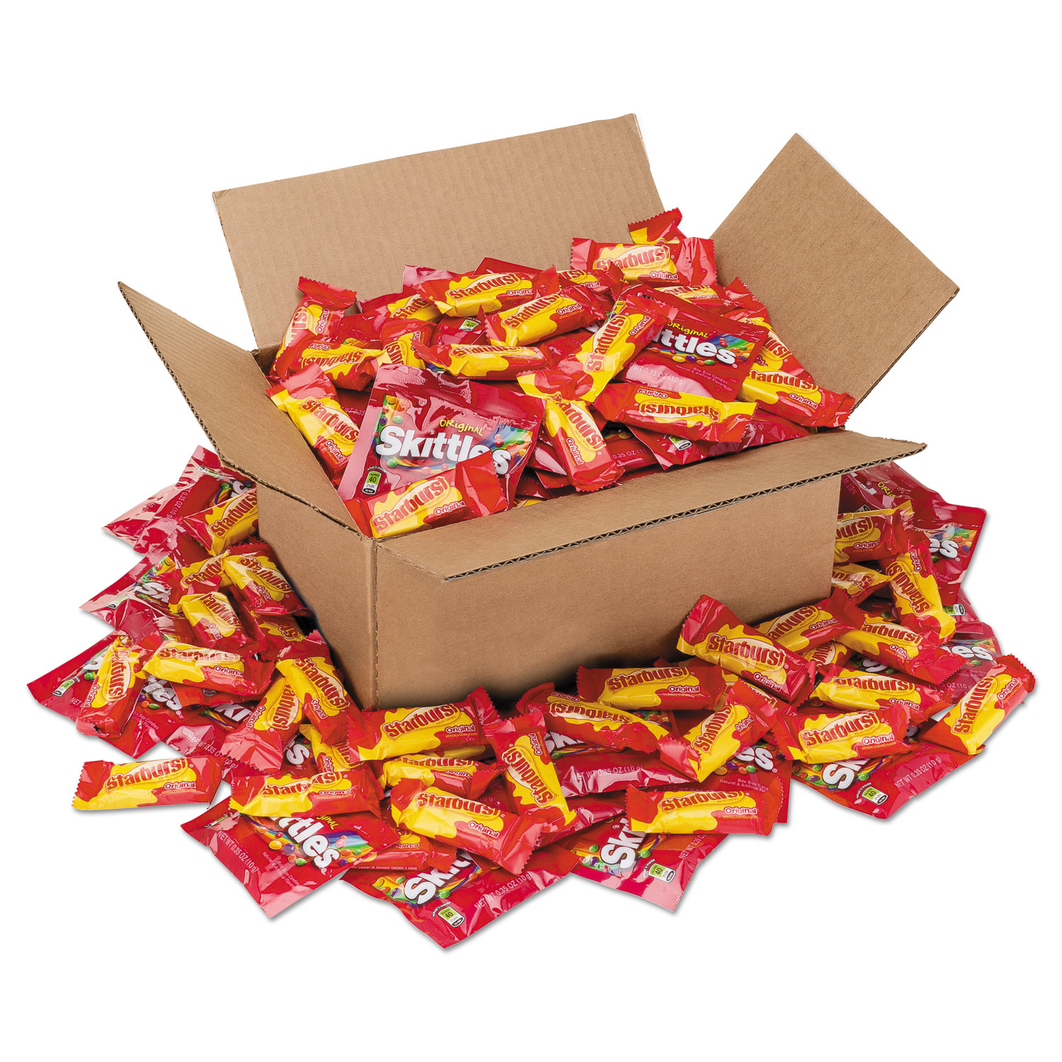  Office Snax 00631 Candy Assortments, Skittles/Starburst, 5 lb Box (OFX00631) 