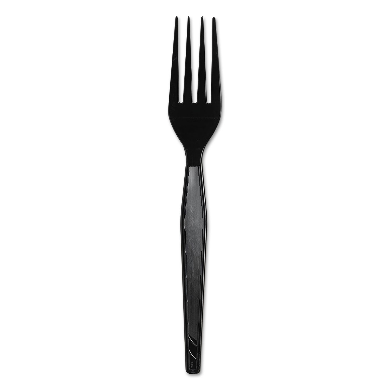  Dixie FH517 Plastic Cutlery, Heavyweight Forks, Black, 1,000/Carton (DXEFH517) 