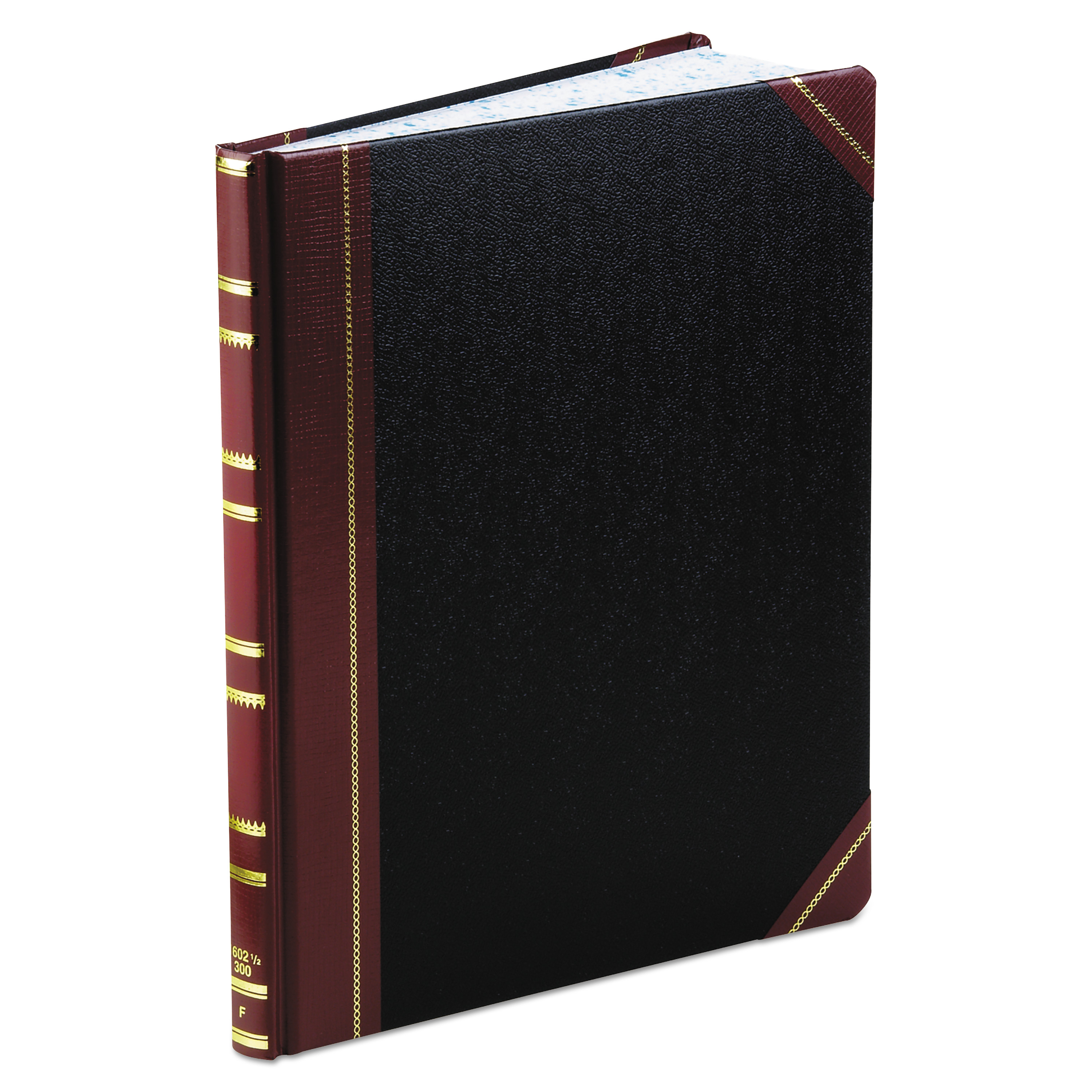  Boorum & Pease 1602 1/2-300-F Record Ruled Book, Black Cover, 300 Pages, 10 1/8 x 12 1/4 (BOR1602123F) 