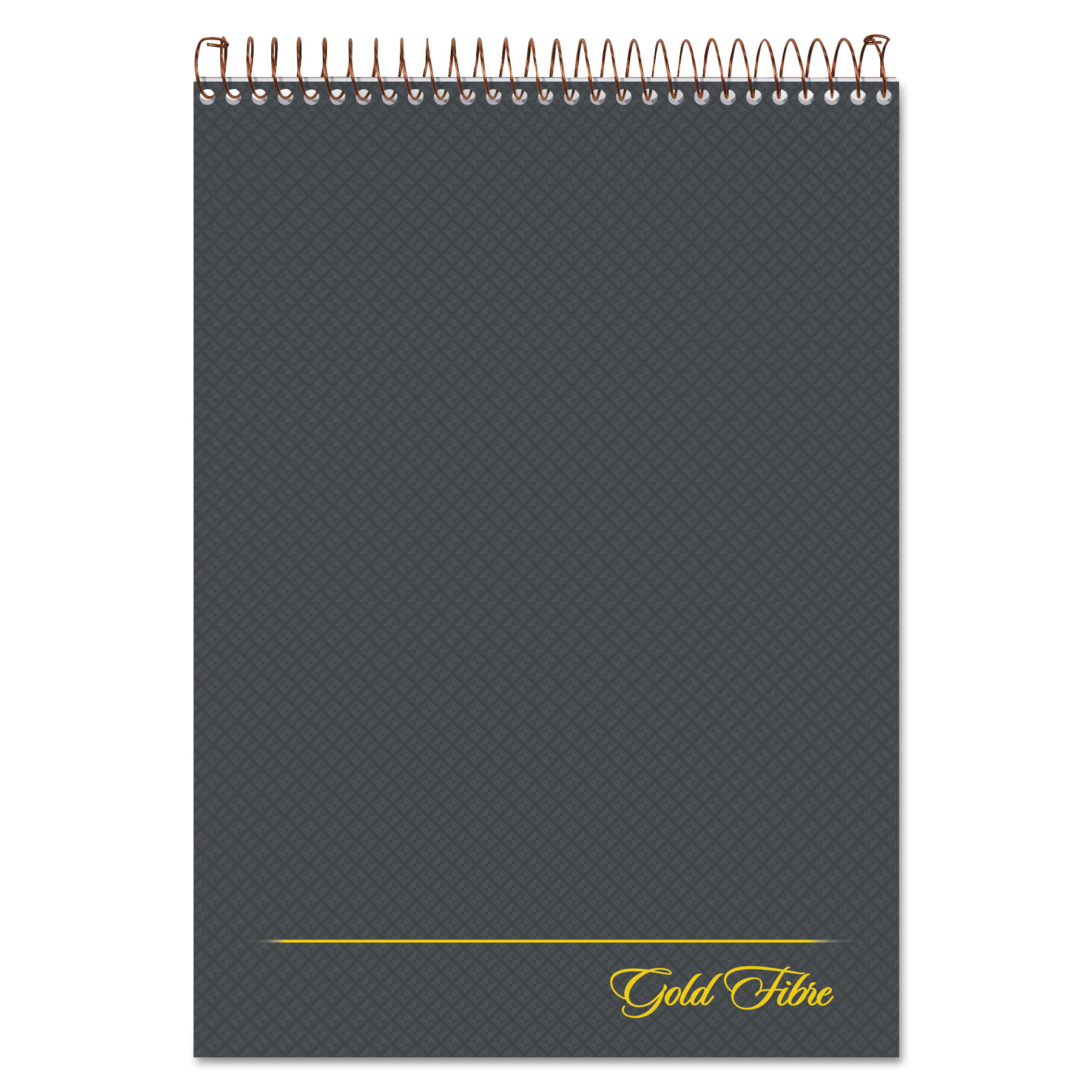  Ampad 20-813 Gold Fibre Wirebound Writing Pad w/ Cover, 1 Subject, Project Notes, Gray Cover, 8.5 x 11.75, 70 Sheets (TOP20813) 