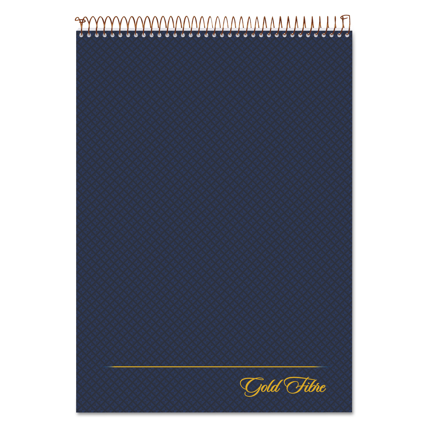  Ampad 20-815 Gold Fibre Wirebound Writing Pad w/ Cover, 1 Subject, Project Notes, Navy Cover, 8.5 x 11.75, 70 Sheets (TOP20815) 
