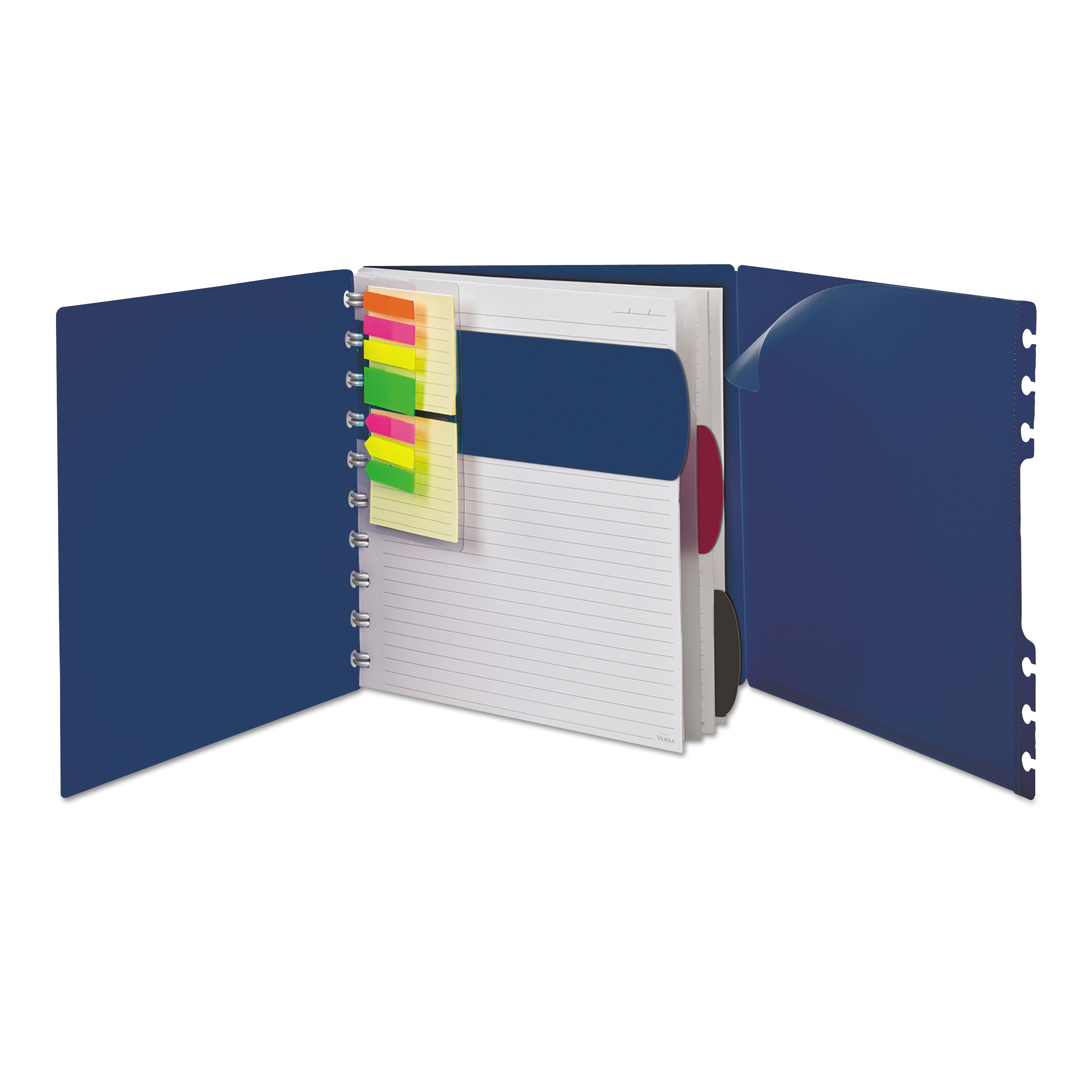  Ampad 25-634 Versa Crossover Notebook, 1 Subject, Wide/Legal Rule, Navy Cover, 11 x 8.5, 60 Sheets (TOP25634) 