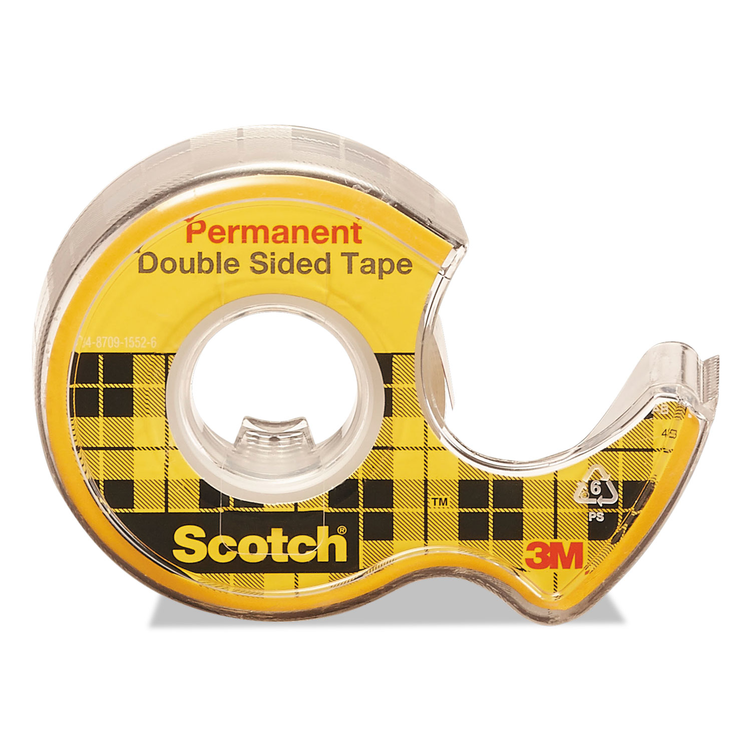 Scotch® DoubleSided Permanent Tape in Handheld Dispenser, 1" Core, 0.5