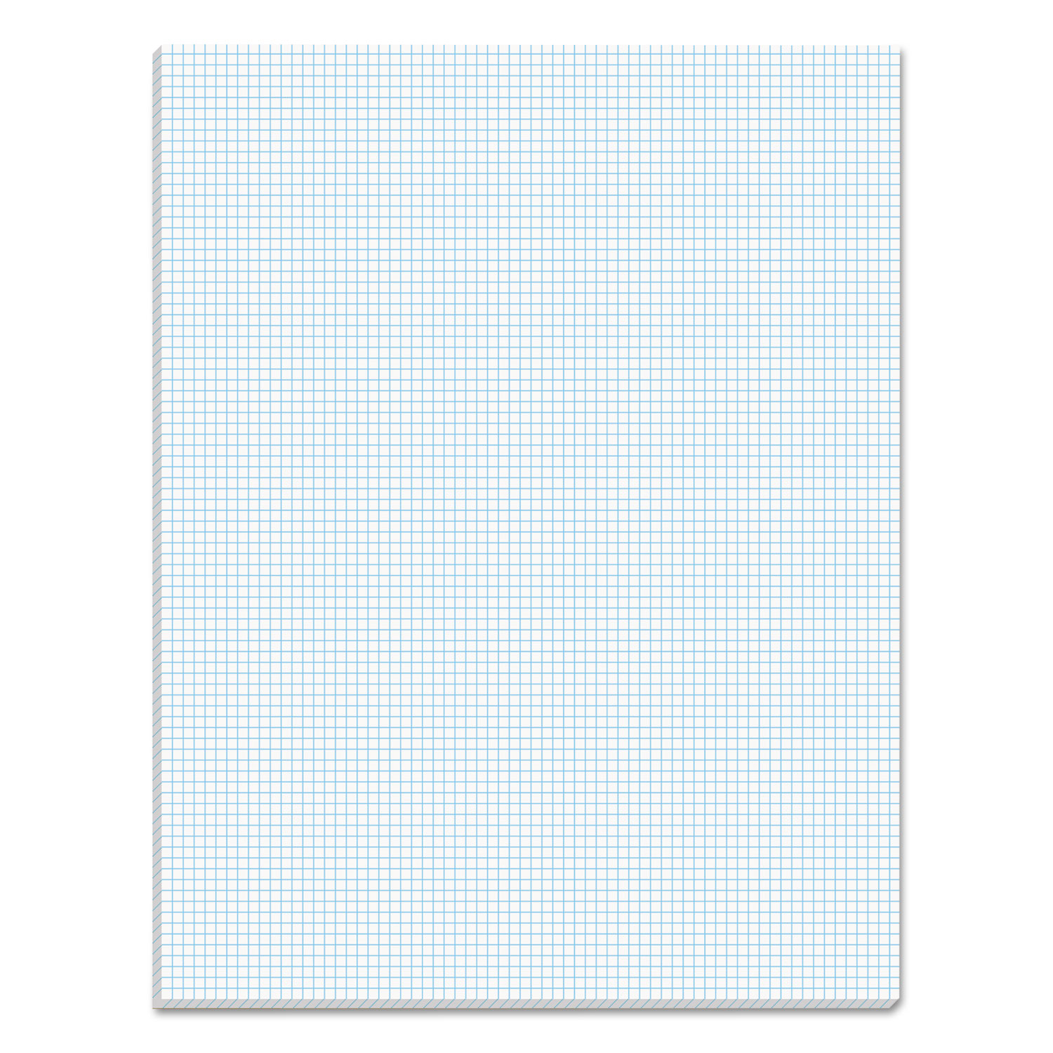  TOPS 33081 Quadrille Pads, 8 sq/in Quadrille Rule, 8.5 x 11, White, 50 Sheets (TOP33081) 