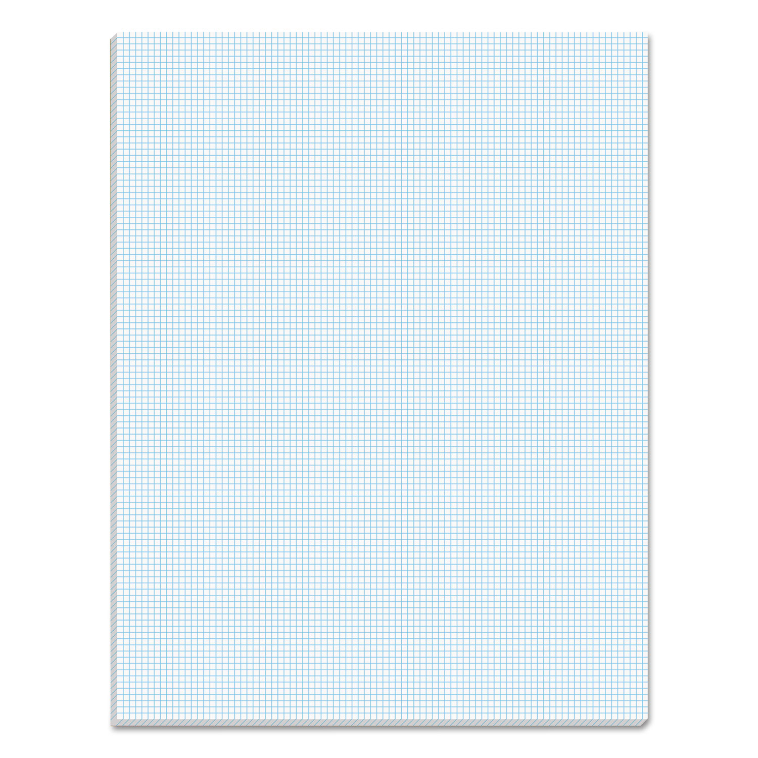  TOPS 33101 Quadrille Pads, 10 sq/in Quadrille Rule, 8.5 x 11, White, 50 Sheets (TOP33101) 