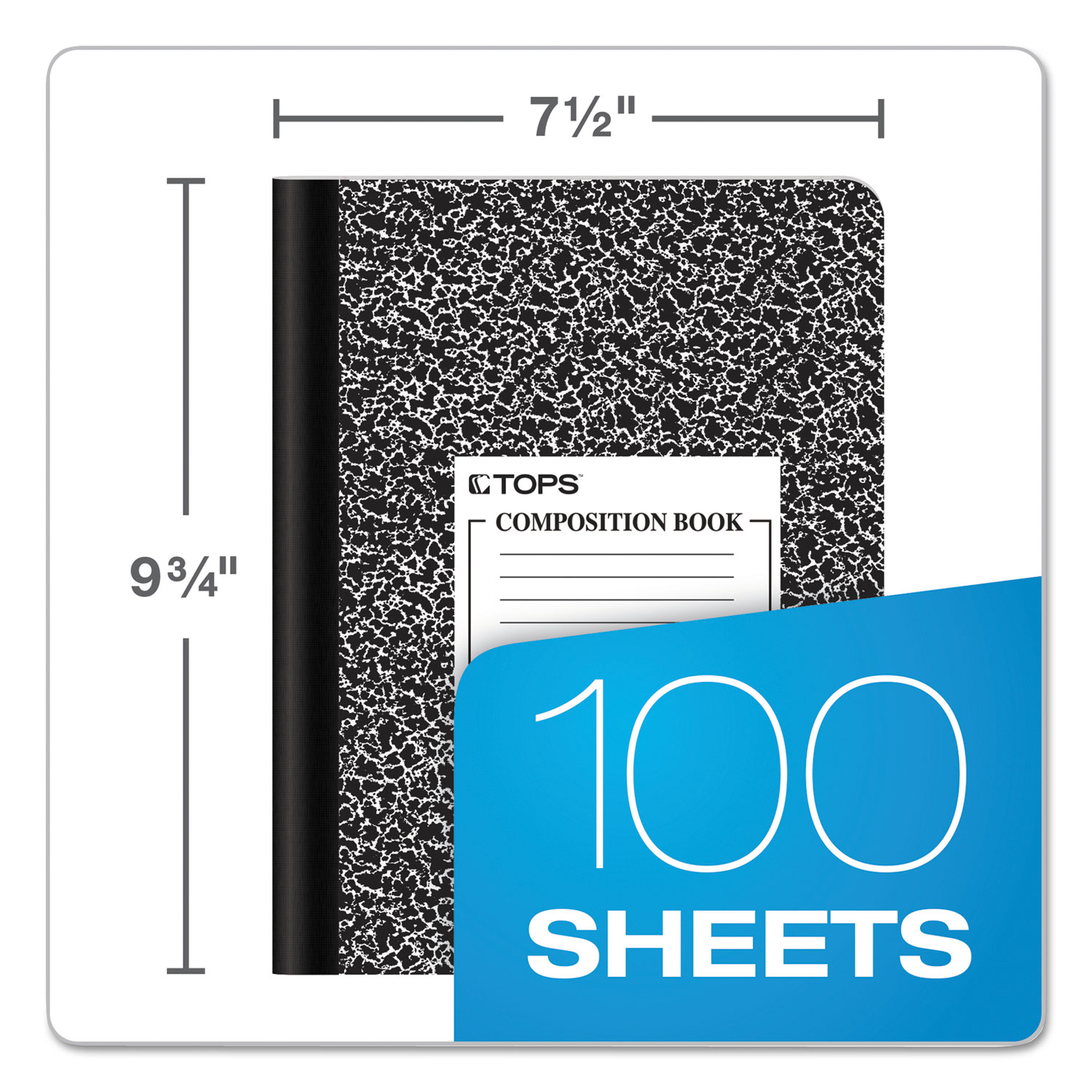 Composition Book w/Hard Cover by TOPS™ TOP63795