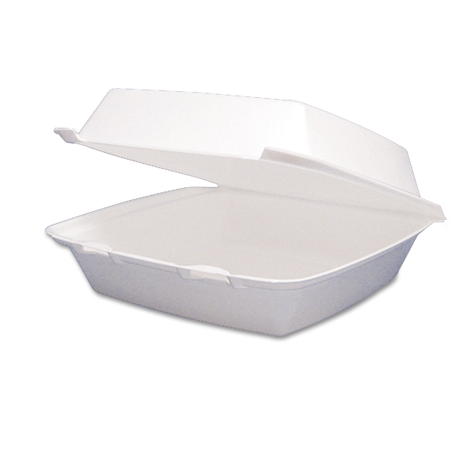  Dart 85HT1R Foam Container, Hinged Lid, 1-Comp, 8 3/8 x 7 7/8 x 3 1/4, 200/Carton (DCC85HT1R) 