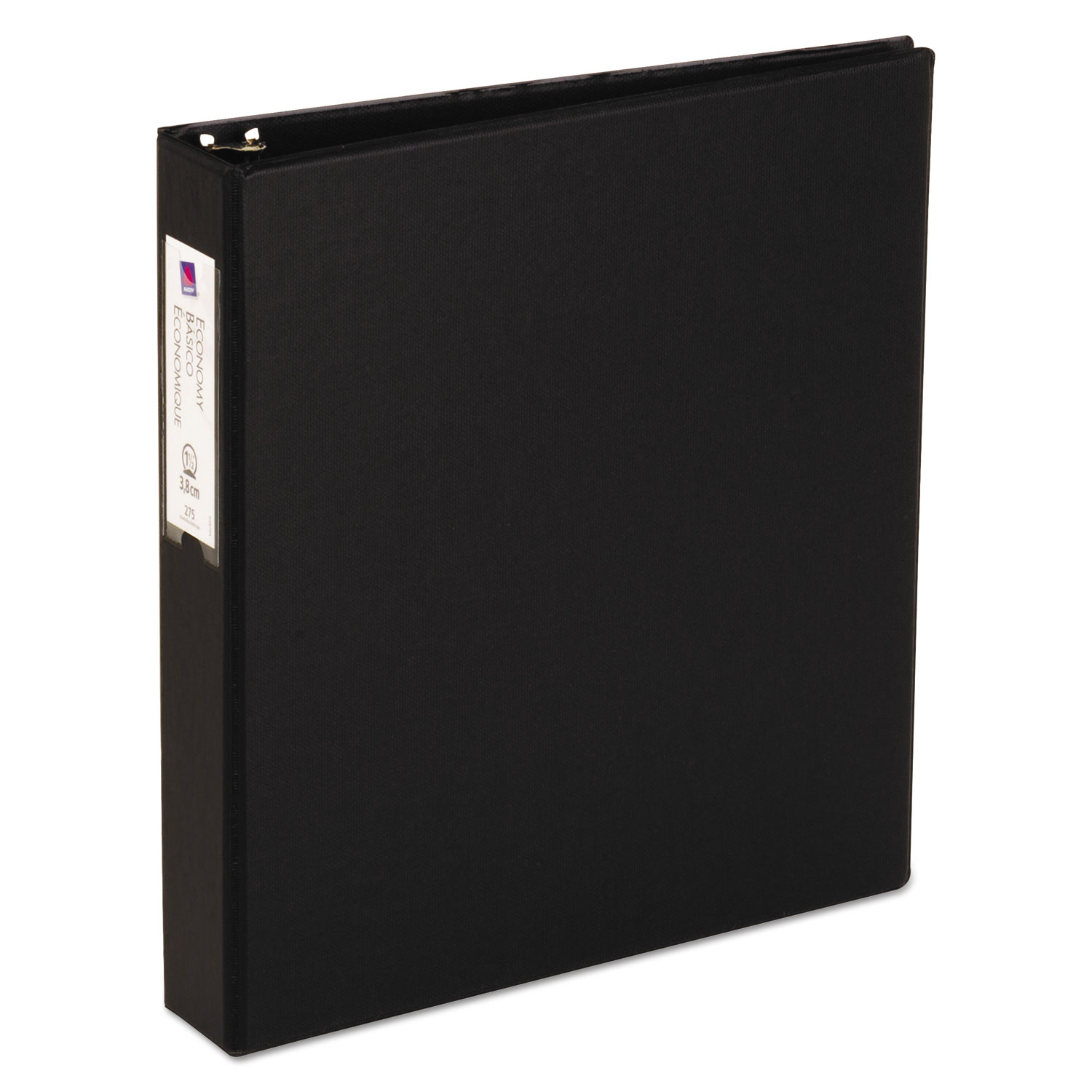  Avery 04401 Economy Non-View Binder with Round Rings, 3 Rings, 1.5 Capacity, 11 x 8.5, Black (AVE04401) 