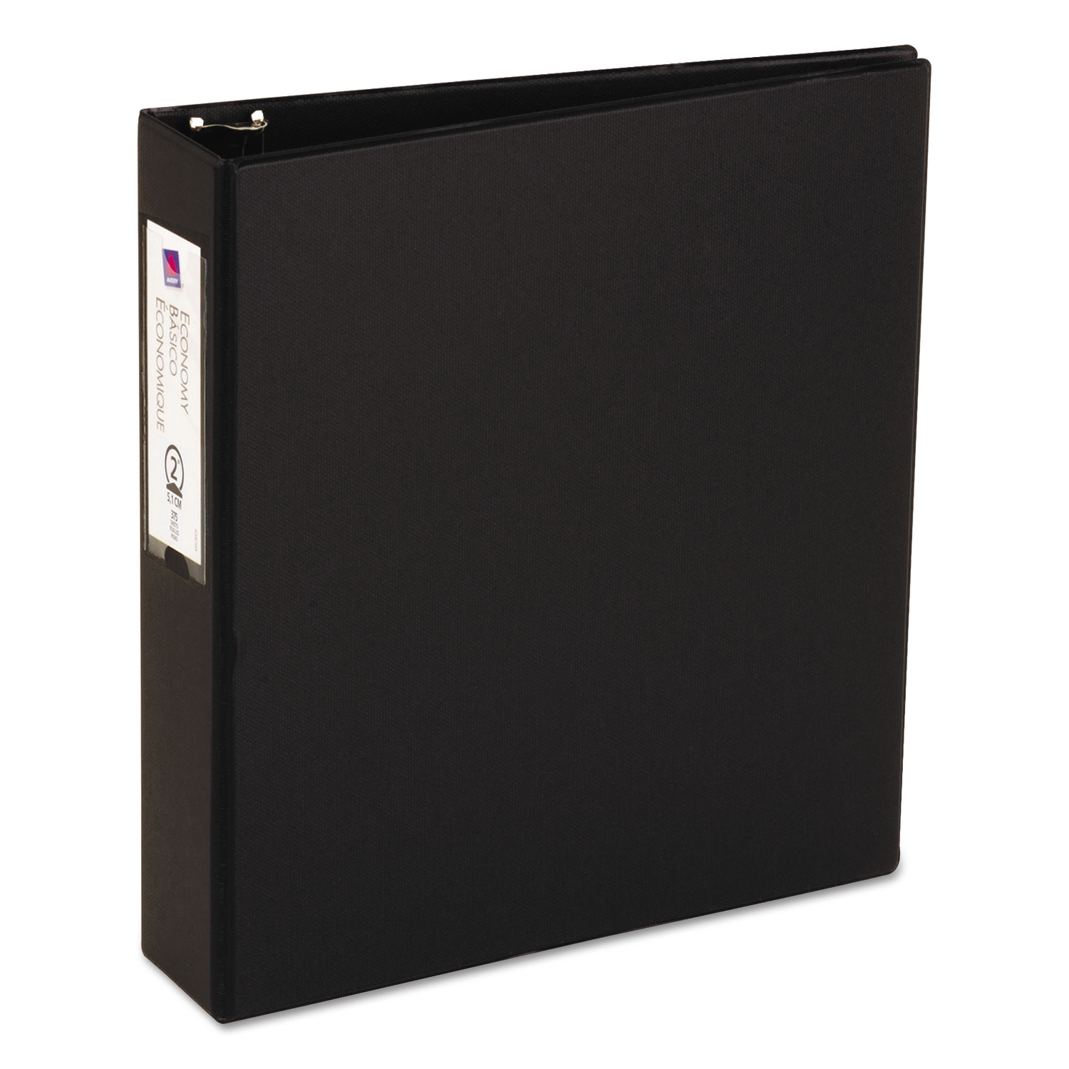  Avery 04501 Economy Non-View Binder with Round Rings, 3 Rings, 2 Capacity, 11 x 8.5, Black (AVE04501) 
