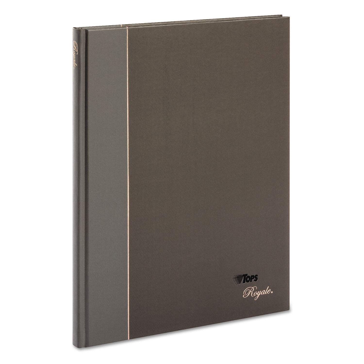  TOPS 25231 Royale Casebound Business Notebook, College, Black/Gray, 10.5 x 8, 96 Sheets (TOP25231) 