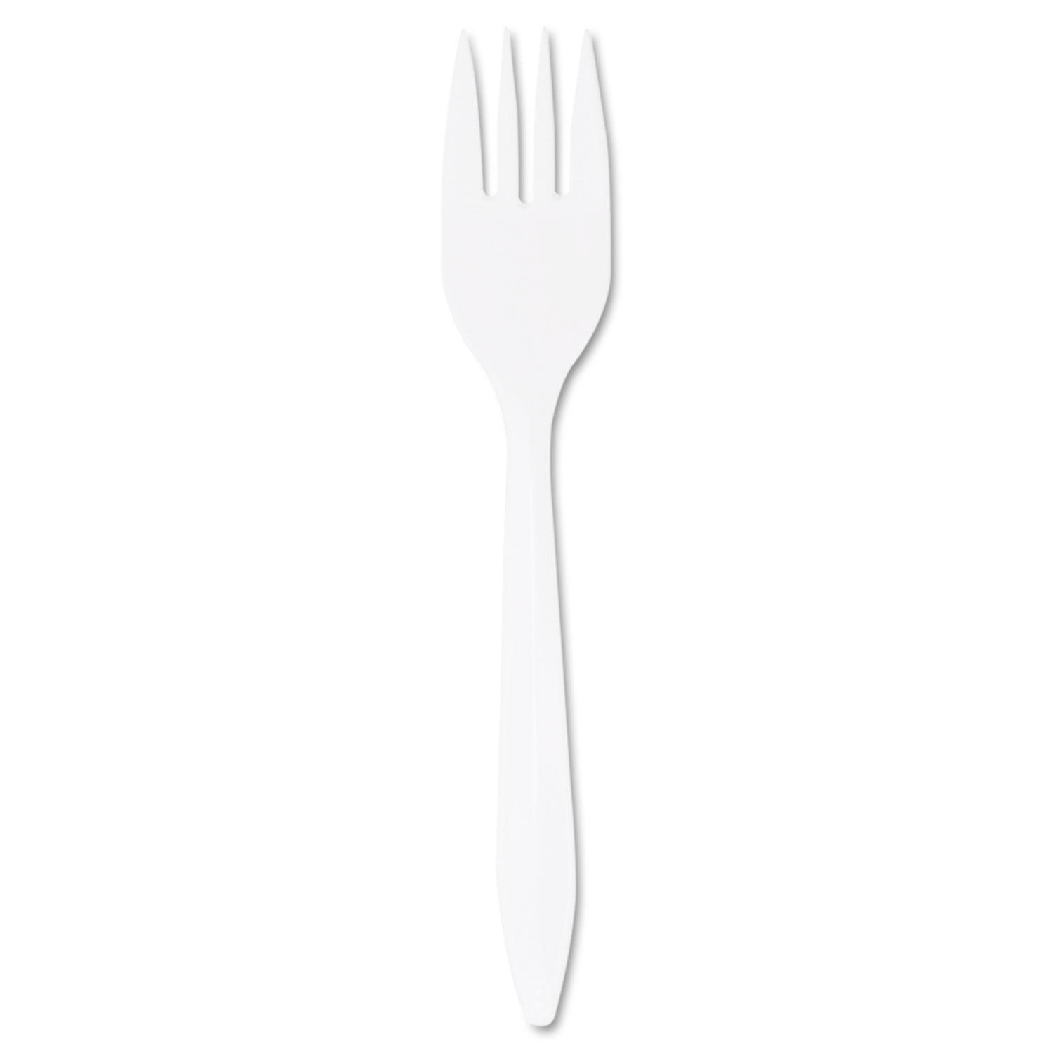  Dart F6BW Style Setter Mediumweight Plastic Forks, White, 1000/Carton (DCCF6BW) 