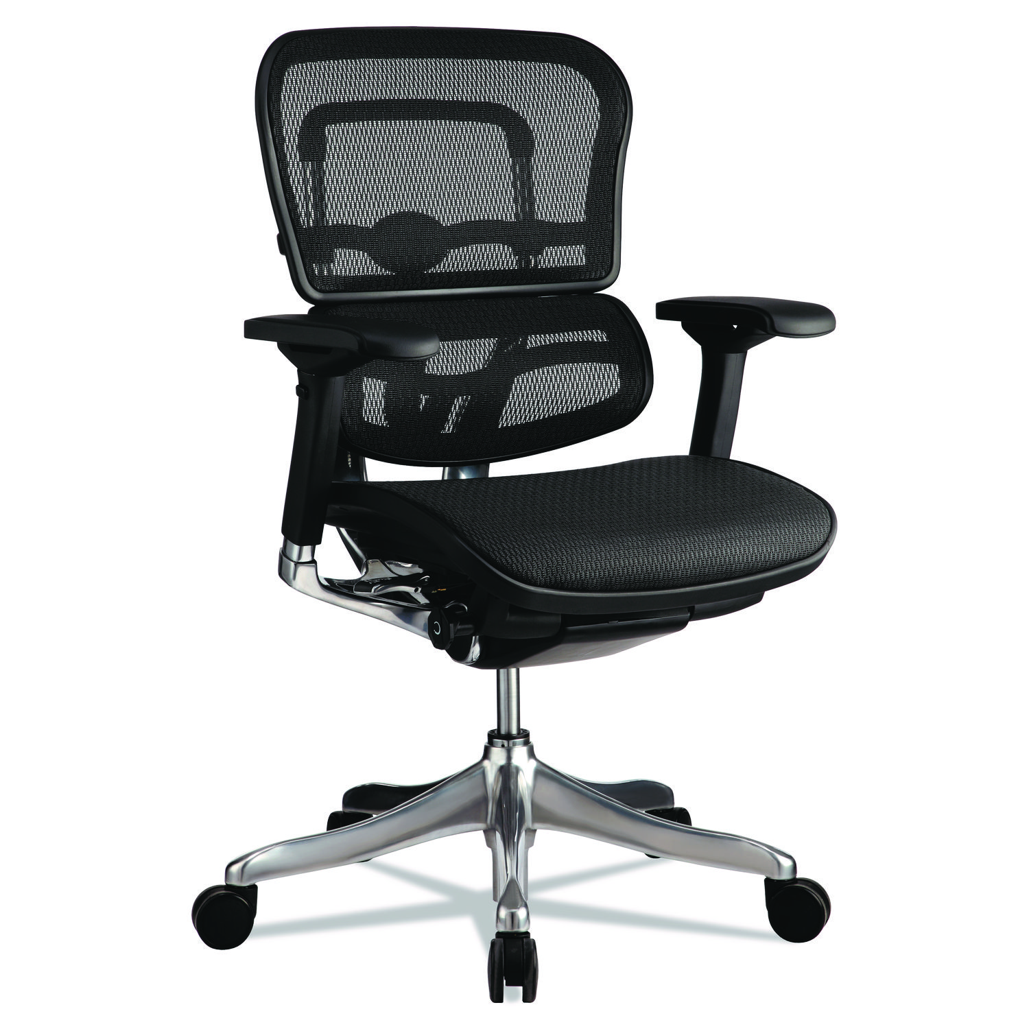  Eurotech ME5ERGLTN15 Ergohuman Elite Mid-Back Mesh Chair, Supports up to 250 lbs., Black Seat/Black Back, Black Base (EUTME5ERGLTN15) 