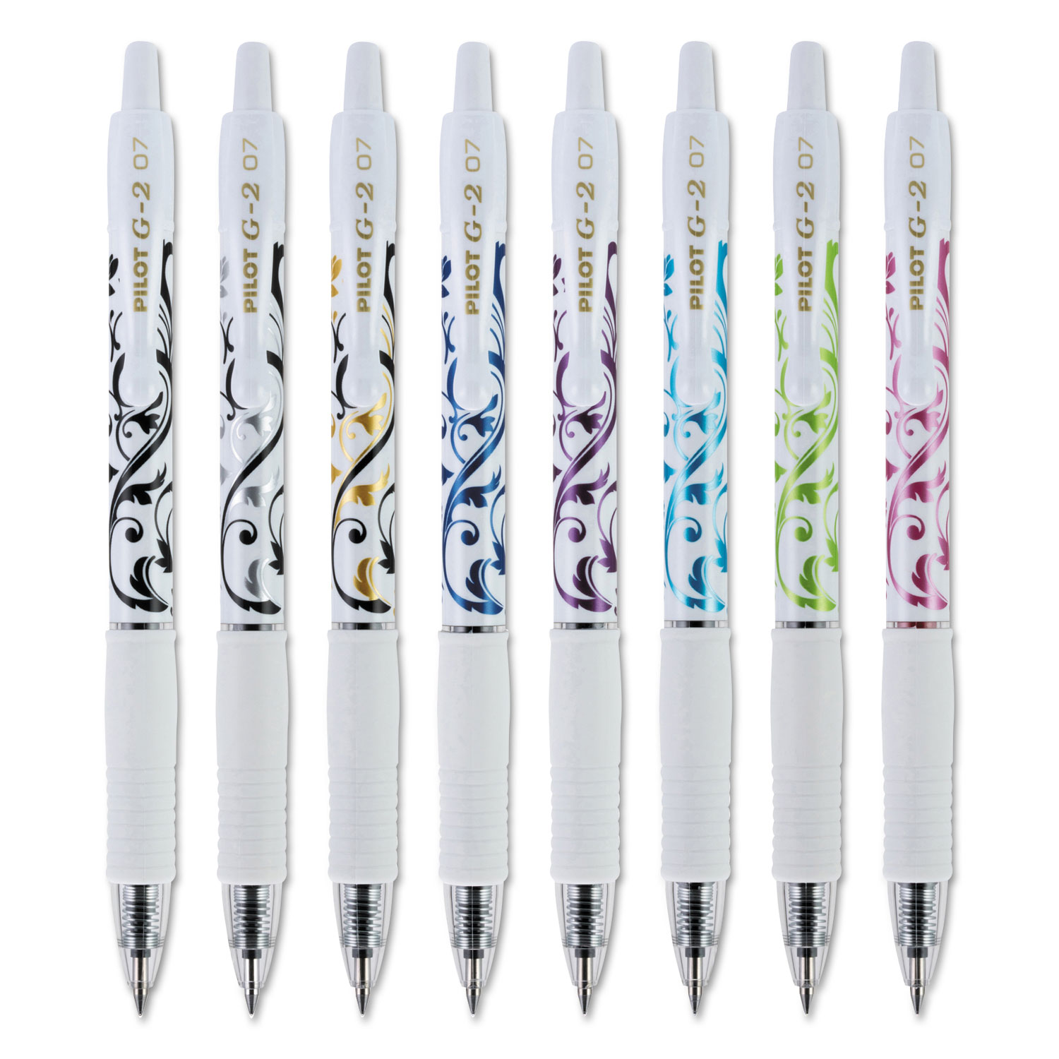 G2 Fashion Premium Gel Pen, Retractable, Fine 0.7 mm, Five Assorted Ink and  Barrel Colors, 5/Pack - mastersupplyonline