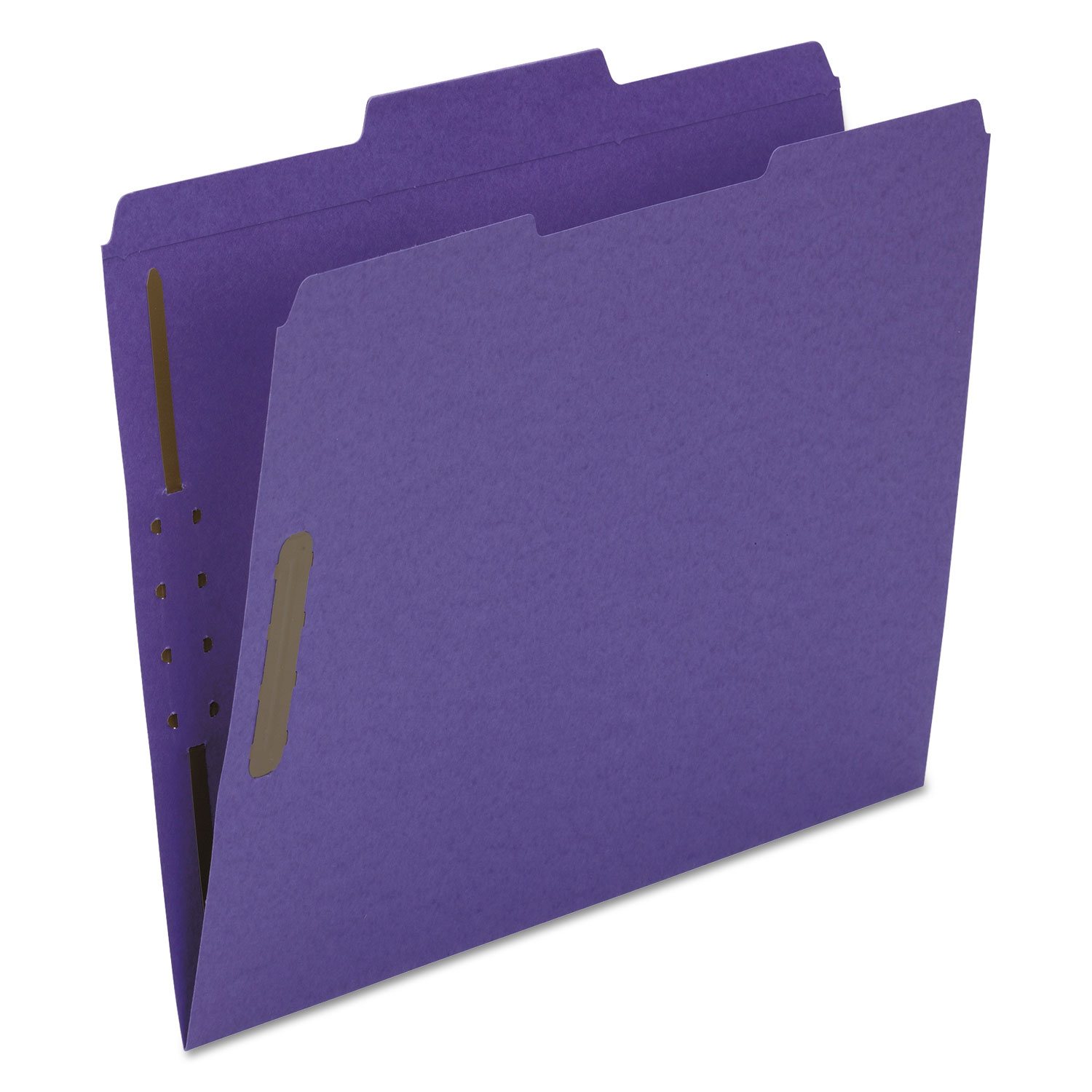  Smead 13040 Top Tab Colored 2-Fastener Folders, 1/3-Cut Tabs, Letter Size, Purple, 50/Box (SMD13040) 