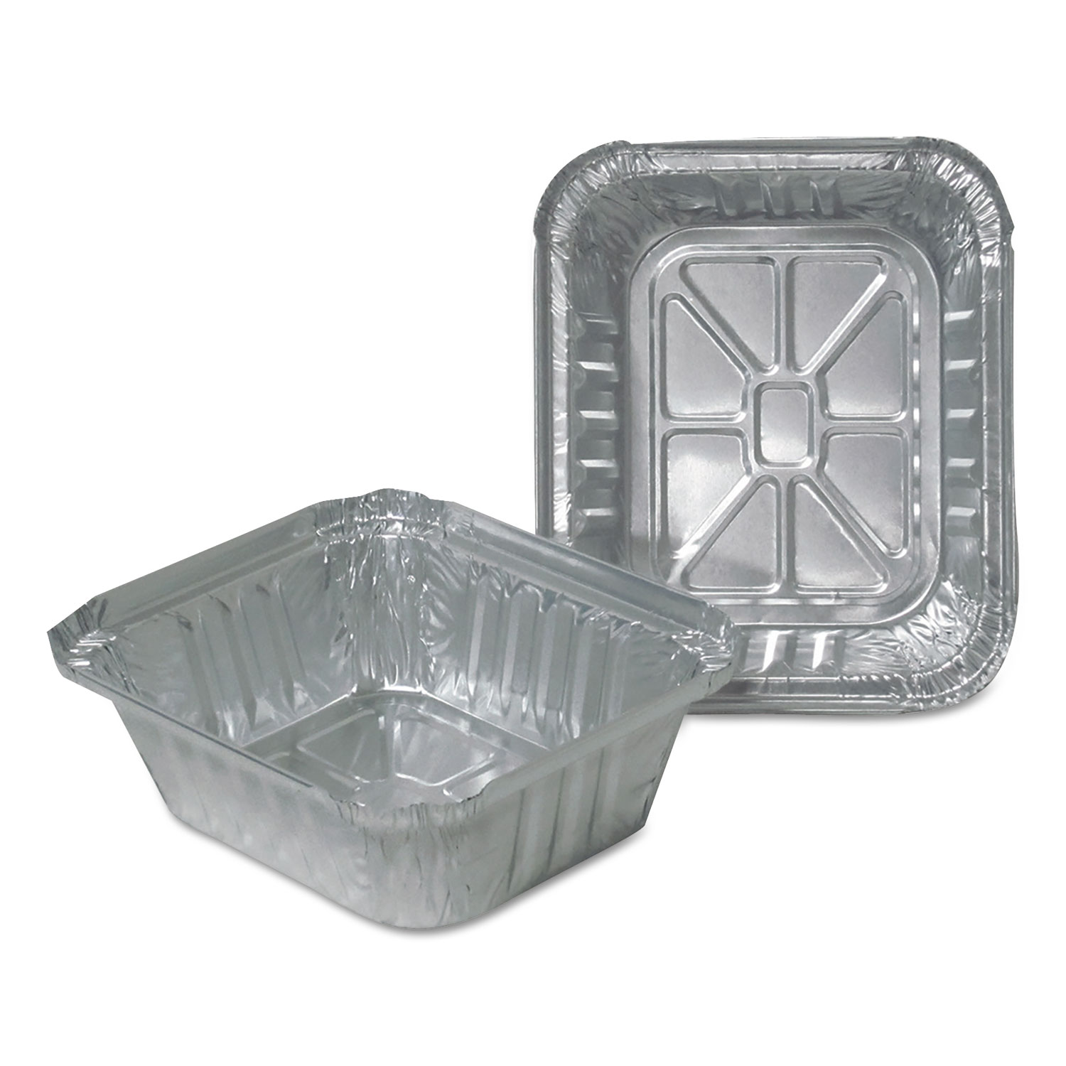  Durable Packaging 220301000 Aluminum Closeable Containers, 1 lb Oblong, 1000/Carton (DPK220301000) 