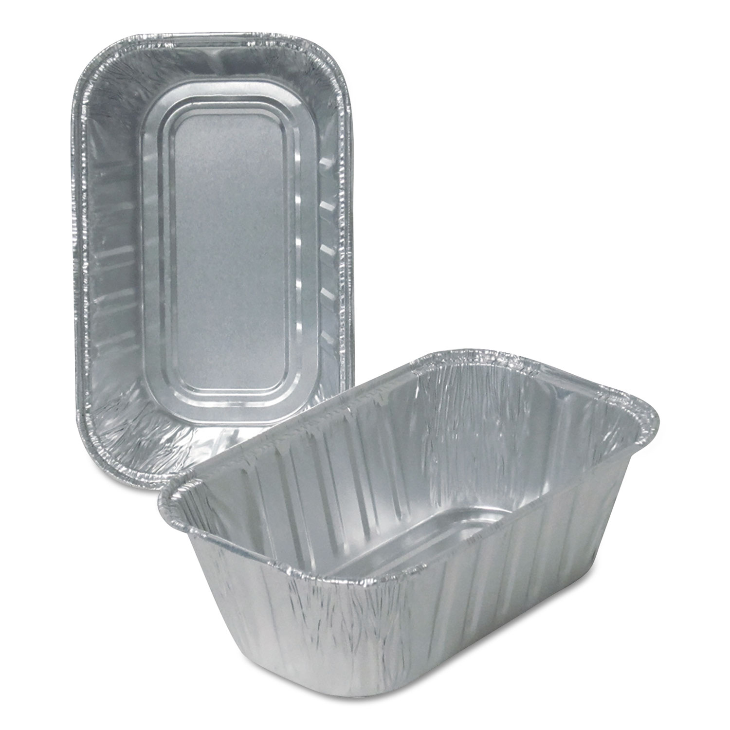  Durable Packaging 500030 Aluminum Loaf Pans, 1 lb, 500/Carton (DPK500030) 