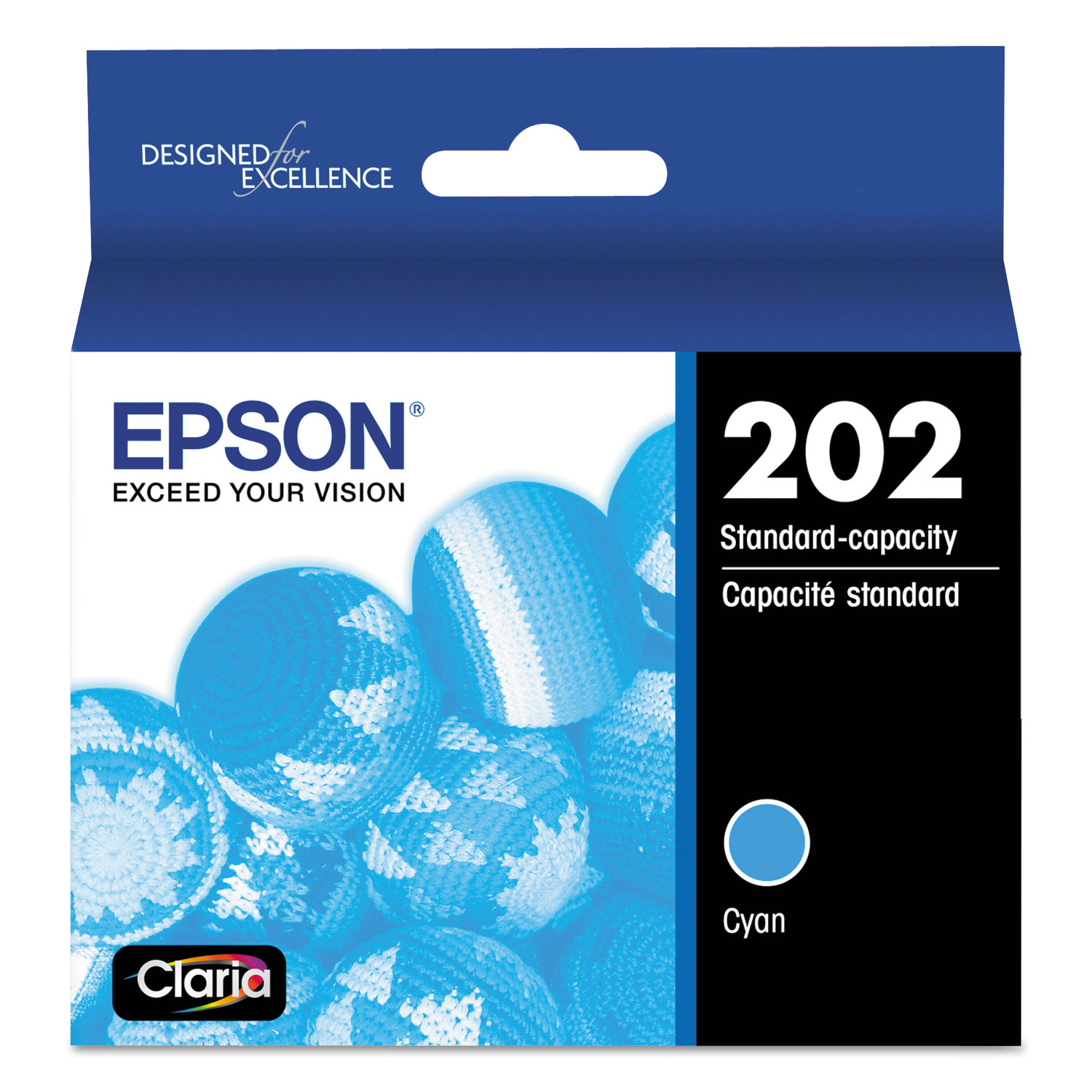  Epson T202220-S T202220S (202) Claria Ink, 165 Page-Yield, Cyan (EPST202220S) 