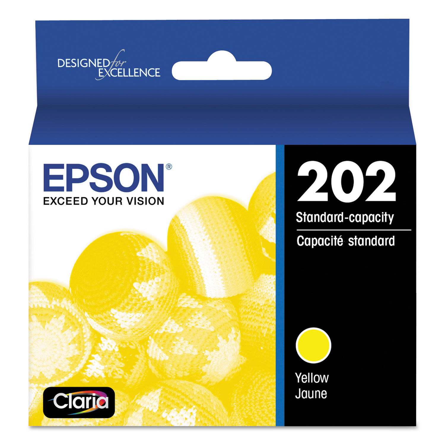  Epson T202420-S T202420S (202) Claria Ink, 165 Page-Yield, Yellow (EPST202420S) 