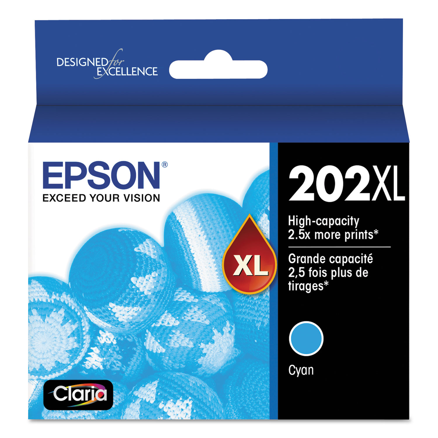  Epson T202XL220-S T202XL220S (202XL) Claria High-Yield Ink, 470 Page-Yield, Cyan (EPST202XL220S) 