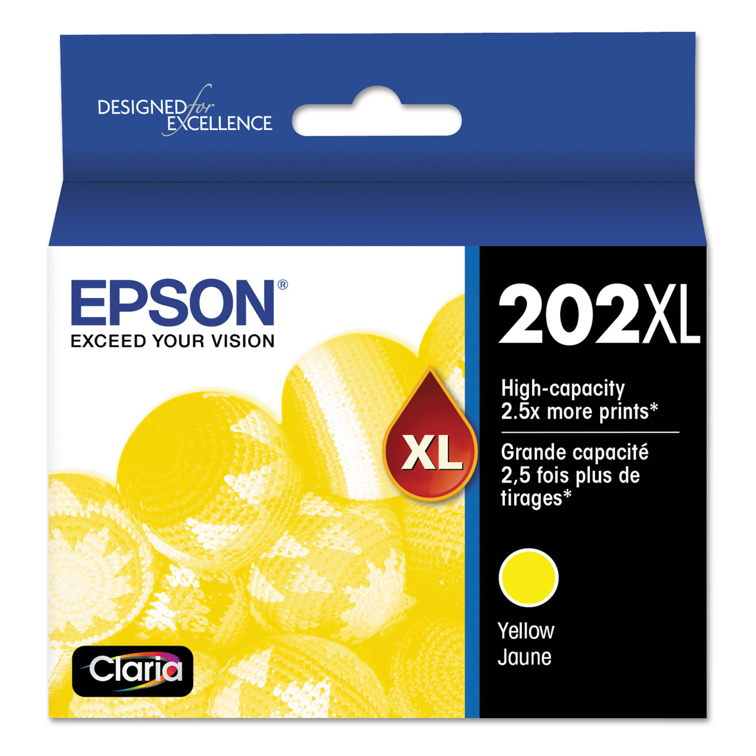  Epson T202XL420-S T202XL420S (202XL) Claria High-Yield Ink, 470 Page-Yield, Yellow (EPST202XL420S) 