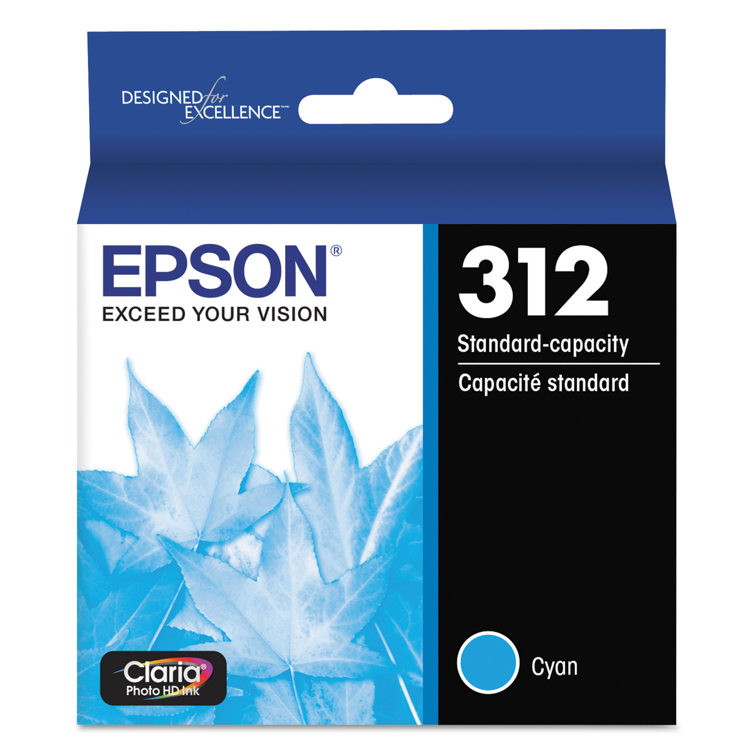  Epson T312220-S T312220S (312XL) Claria Ink, 360 Page-Yield, Cyan (EPST312220S) 