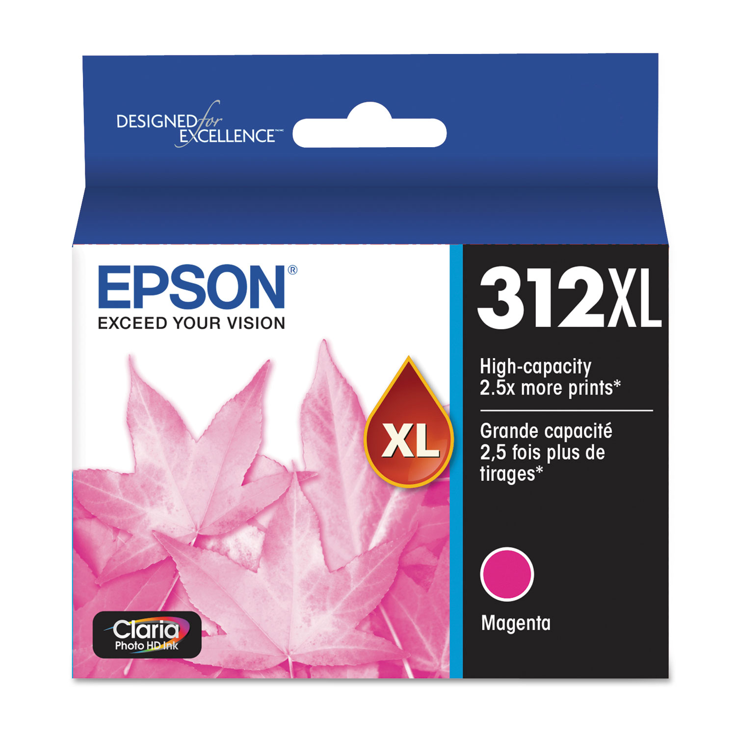  Epson T312XL320-S T312XL320S (312XL) Claria High-Yield Ink, 830 Page-Yield, Magenta (EPST312XL320S) 