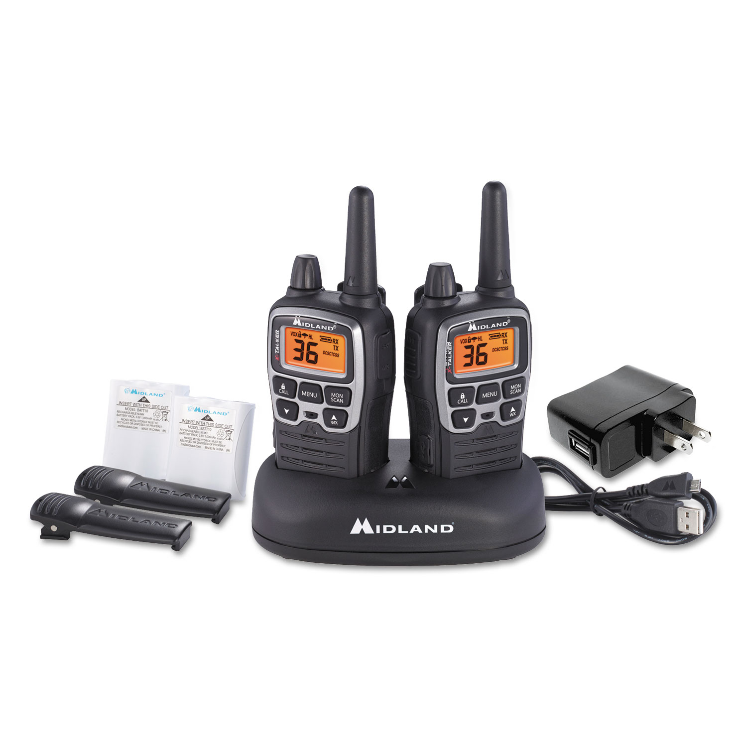 X-TALKER T71VP3 Two-Way Radio, 2 Radios, 2 W, 36 Channels