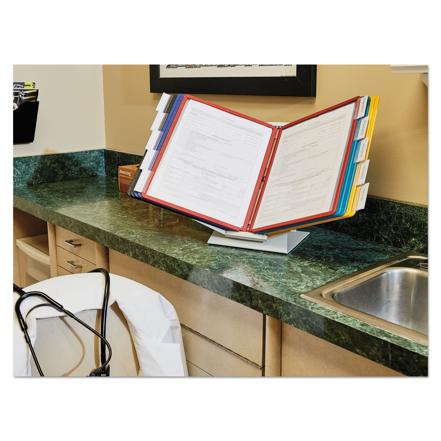 VARIO Pro Desktop Reference System, 10 Panels, Legal, Assorted Borders