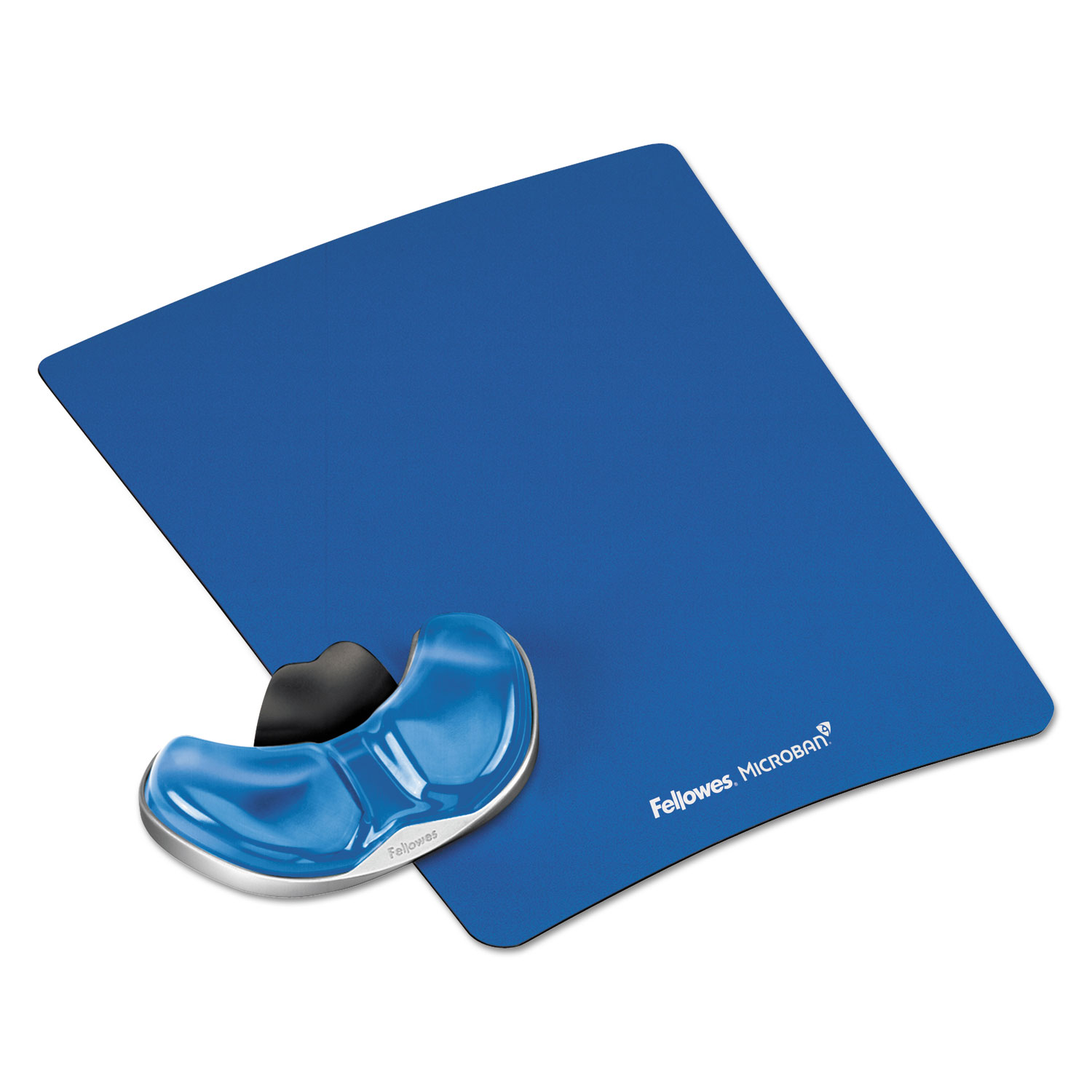  Fellowes 9180601 Gel Gliding Palm Support w/Mouse Pad, Blue (FEL9180601) 