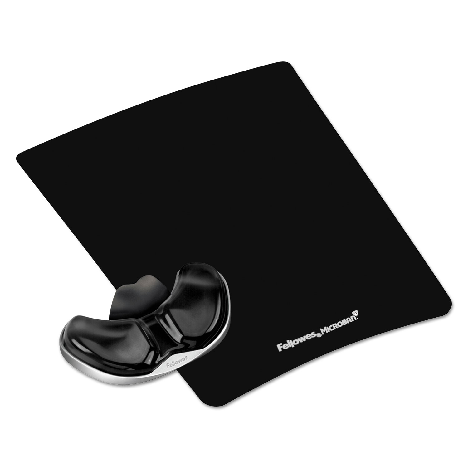  Fellowes 9180701 Gel Gliding Palm Support w/Mouse Pad, Black (FEL9180701) 