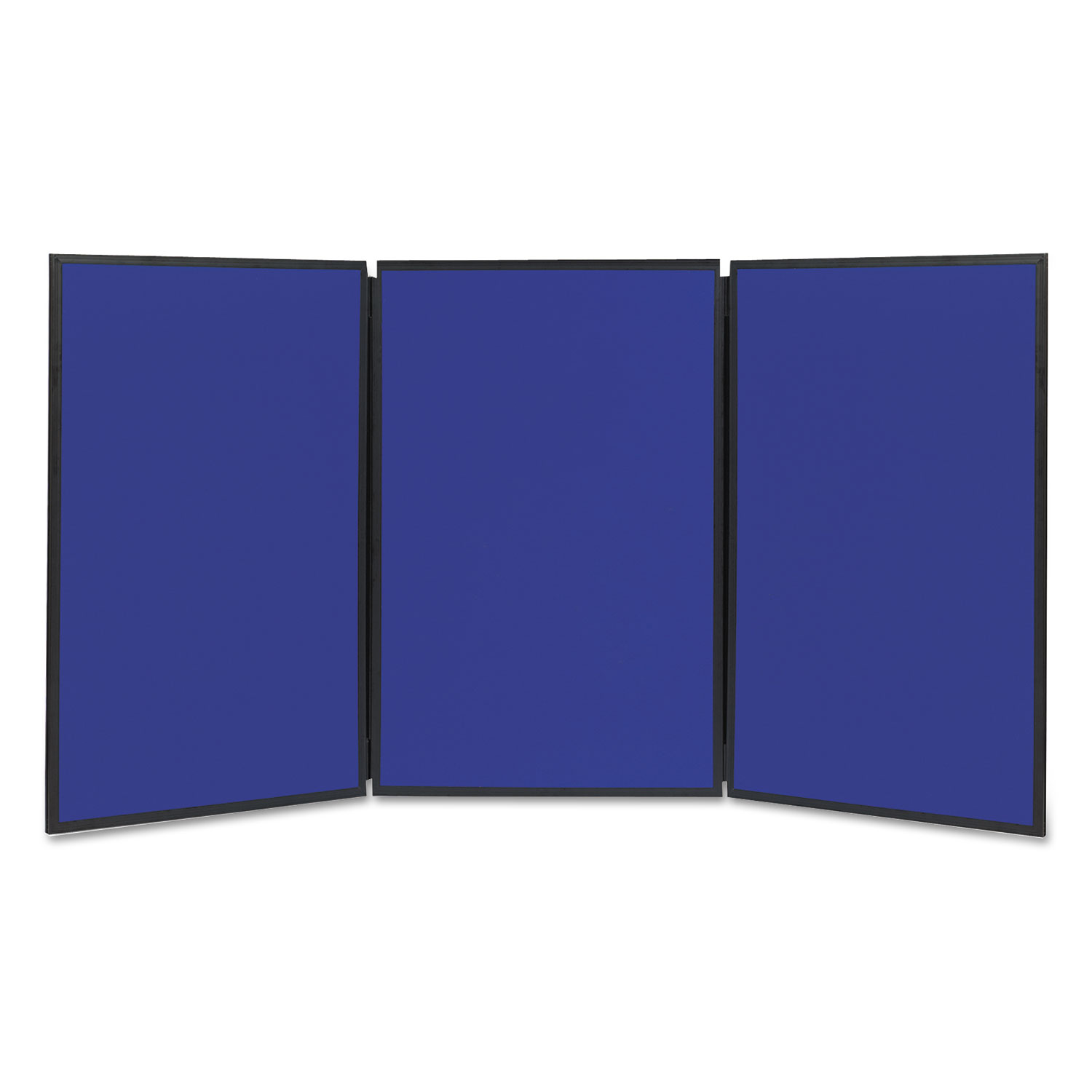  Quartet SB93513Q Show-It! Display System, 72 x 36, Blue/Gray Surface, Black Frame (QRTSB93513Q) 