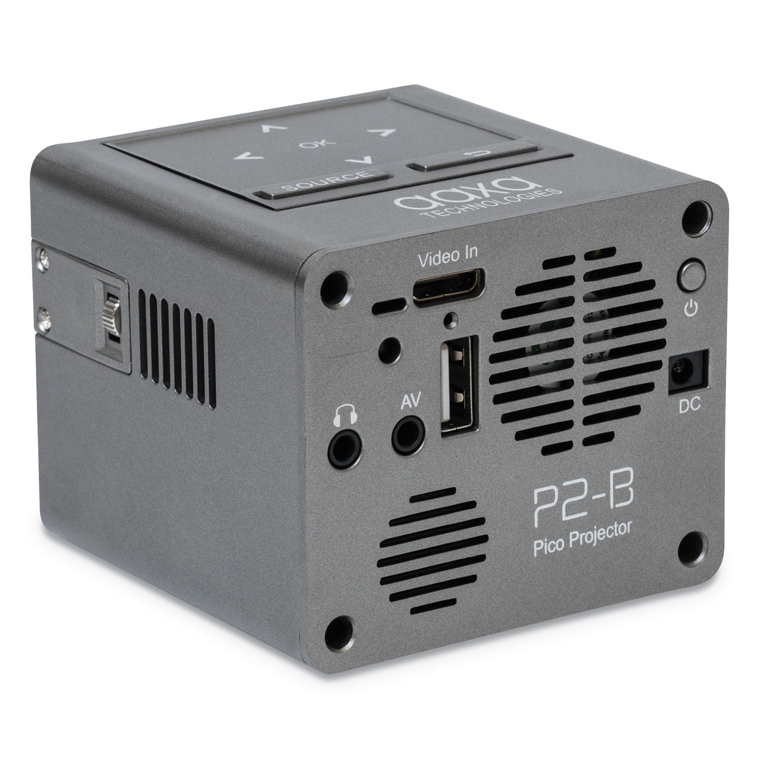 P2 B Mini Pico Projector 130 Lumens 854 X 480 Pixels Alphapointe