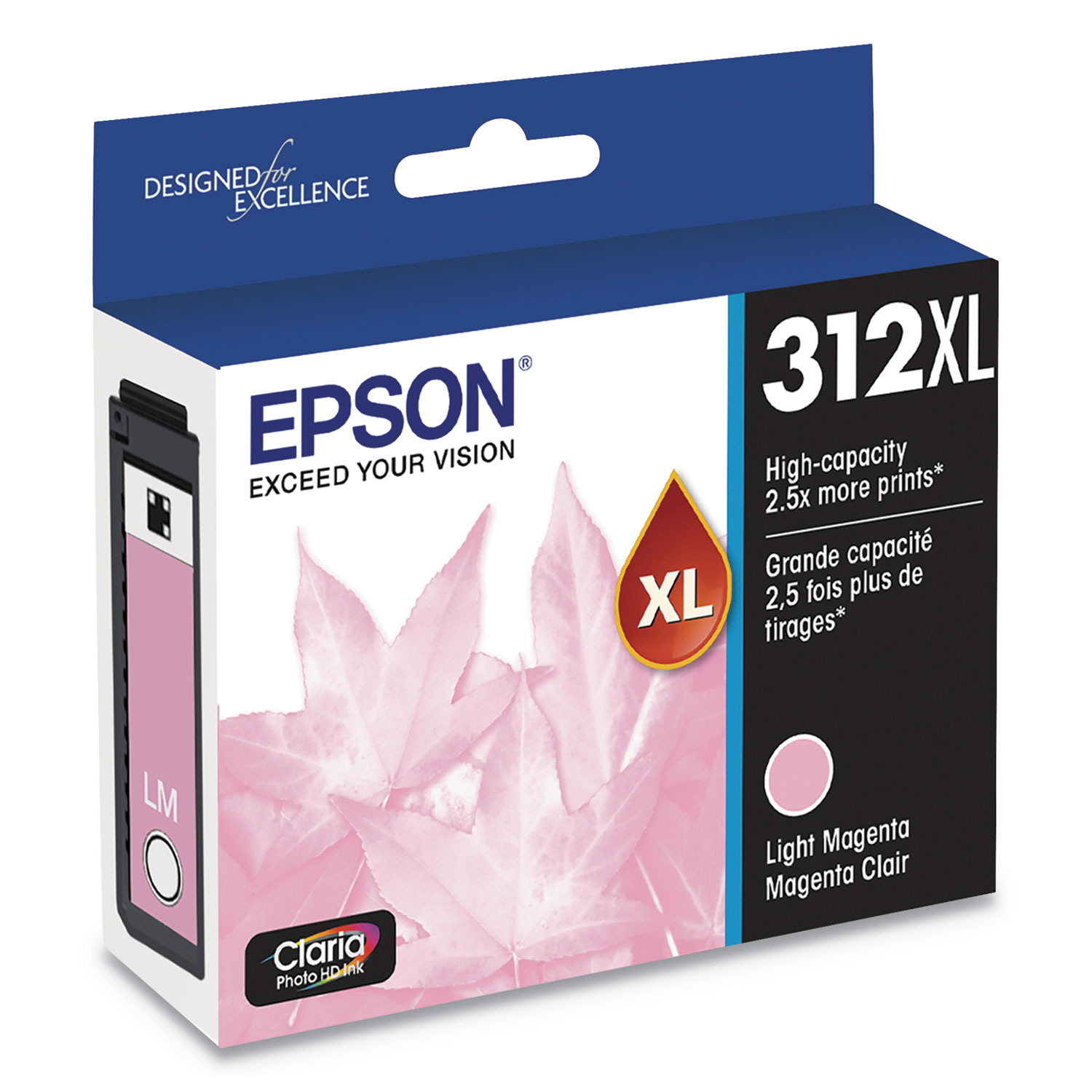 T312XL620S (312XL) Claria High-Yield Ink, 830 Page-Yield, Light Magenta