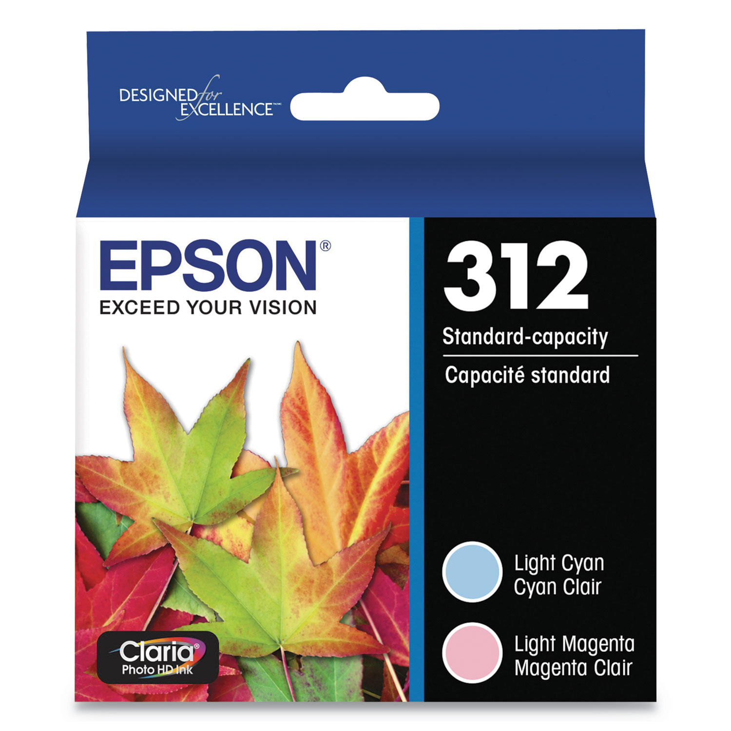 T312922S (312) Claria Ink, 360 Page-Yield, Light Cyan/Light Magenta
