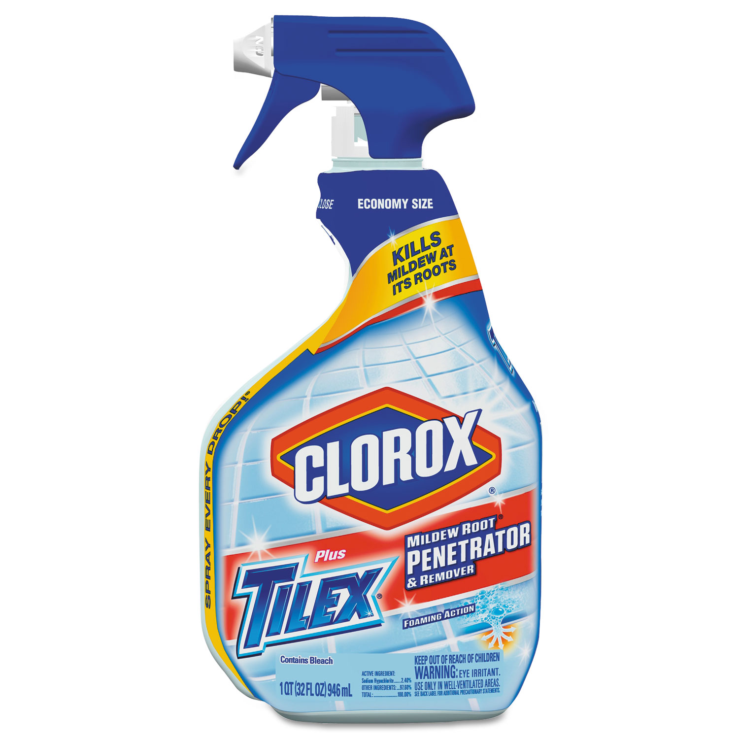  Clorox CLO 00263 Mildew Root Penetrator and Remover With Bleach, 32oz Smart Tube Spray, 9/Carton (CLO00263) 
