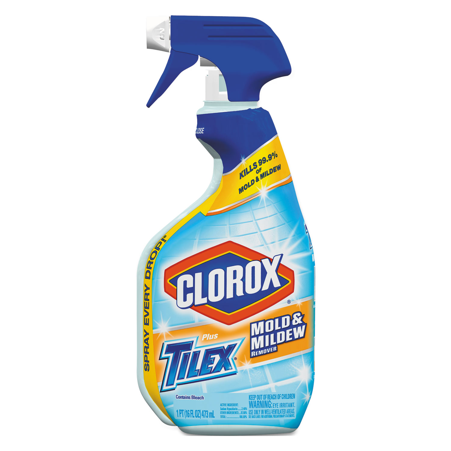  Clorox CLO 01100 Mold and Mildew Remover with Bleach, 16 oz Smart Tube Spray, 12/Carton (CLO01100) 