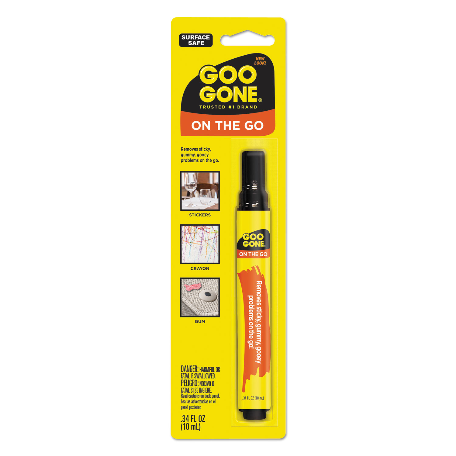  Goo Gone 2100EA Mess-Free Pen Cleaner, Citrus Scent, 0.34 Pen Applicator (WMN2100EA) 